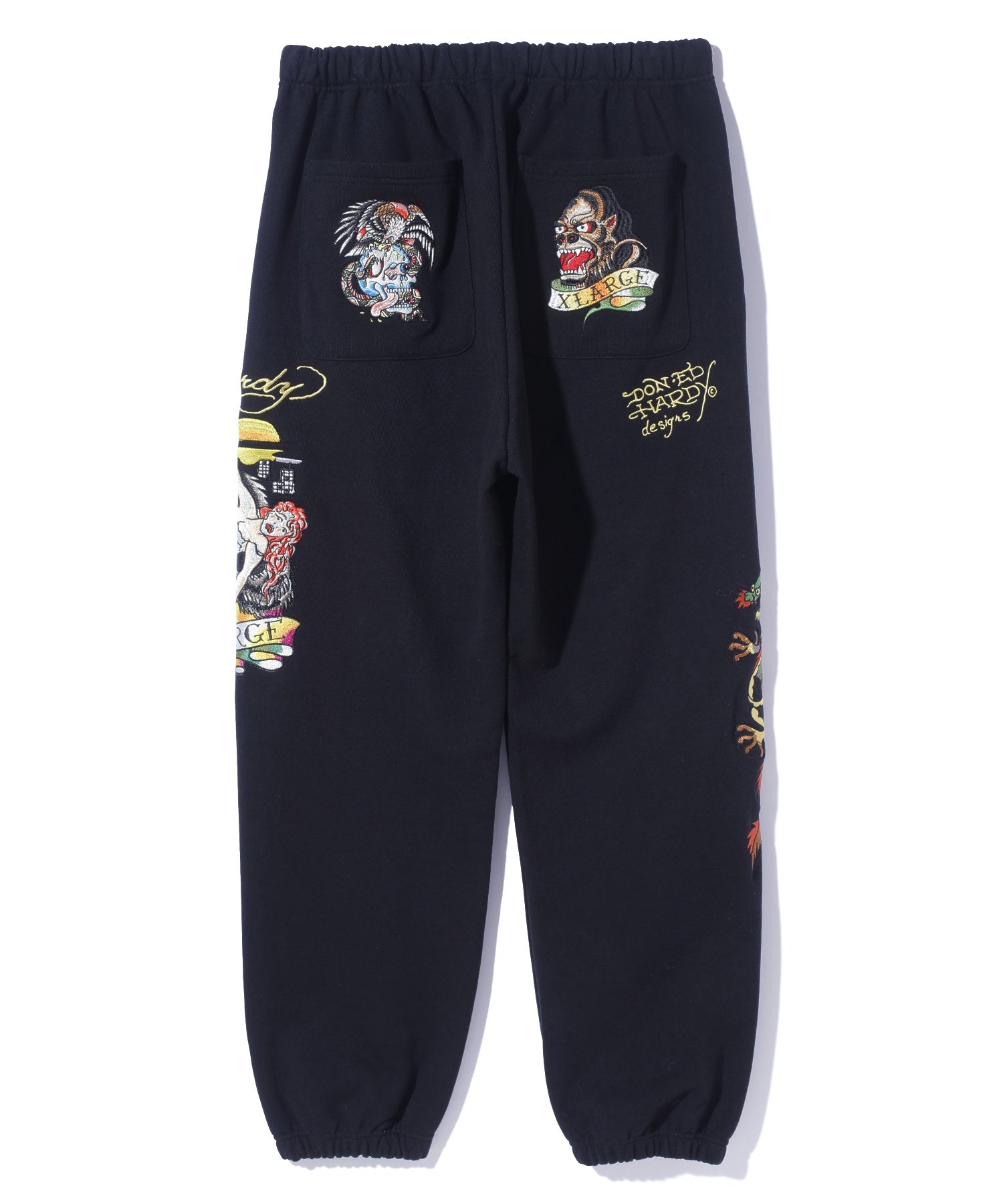 XLARGE×ED HARDY SWEAT PANTS