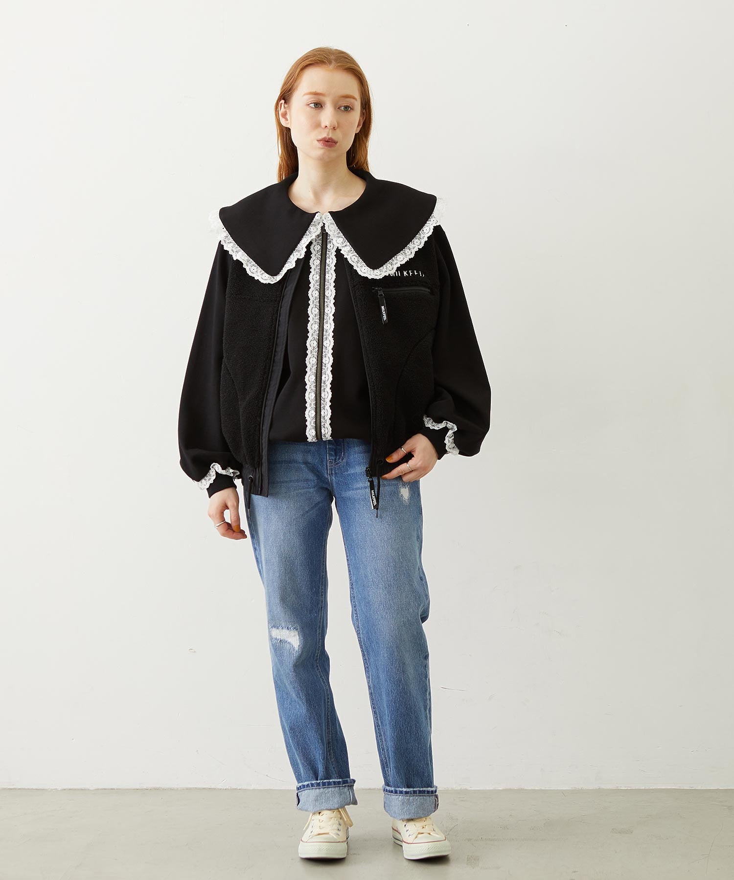 BIG COLLAR LACE JACKET