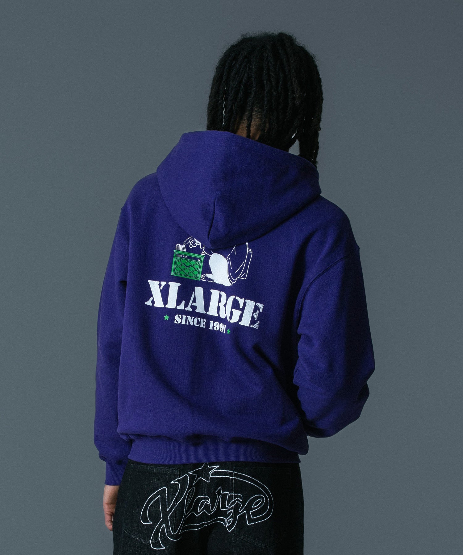 CRATE DIGGER ZIP HOODED SWEATSHIRT