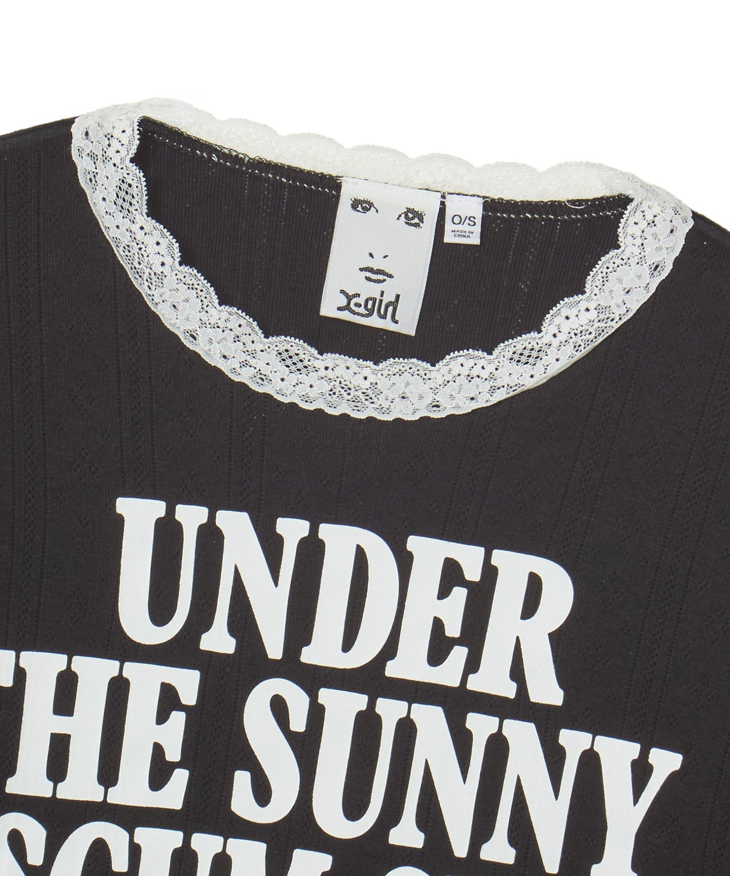 LACE TRIM L/S BABY TOP
