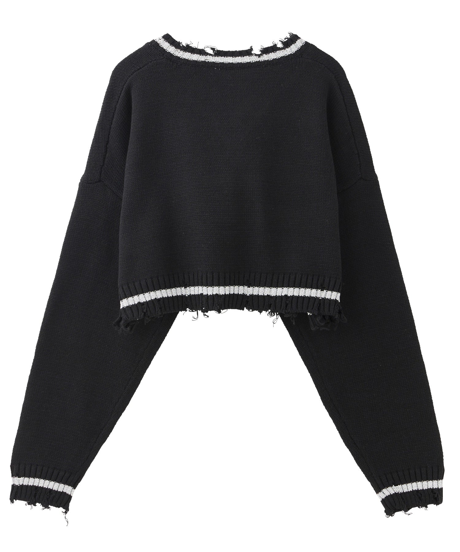 EMBLEM V-NECK KNIT TOP