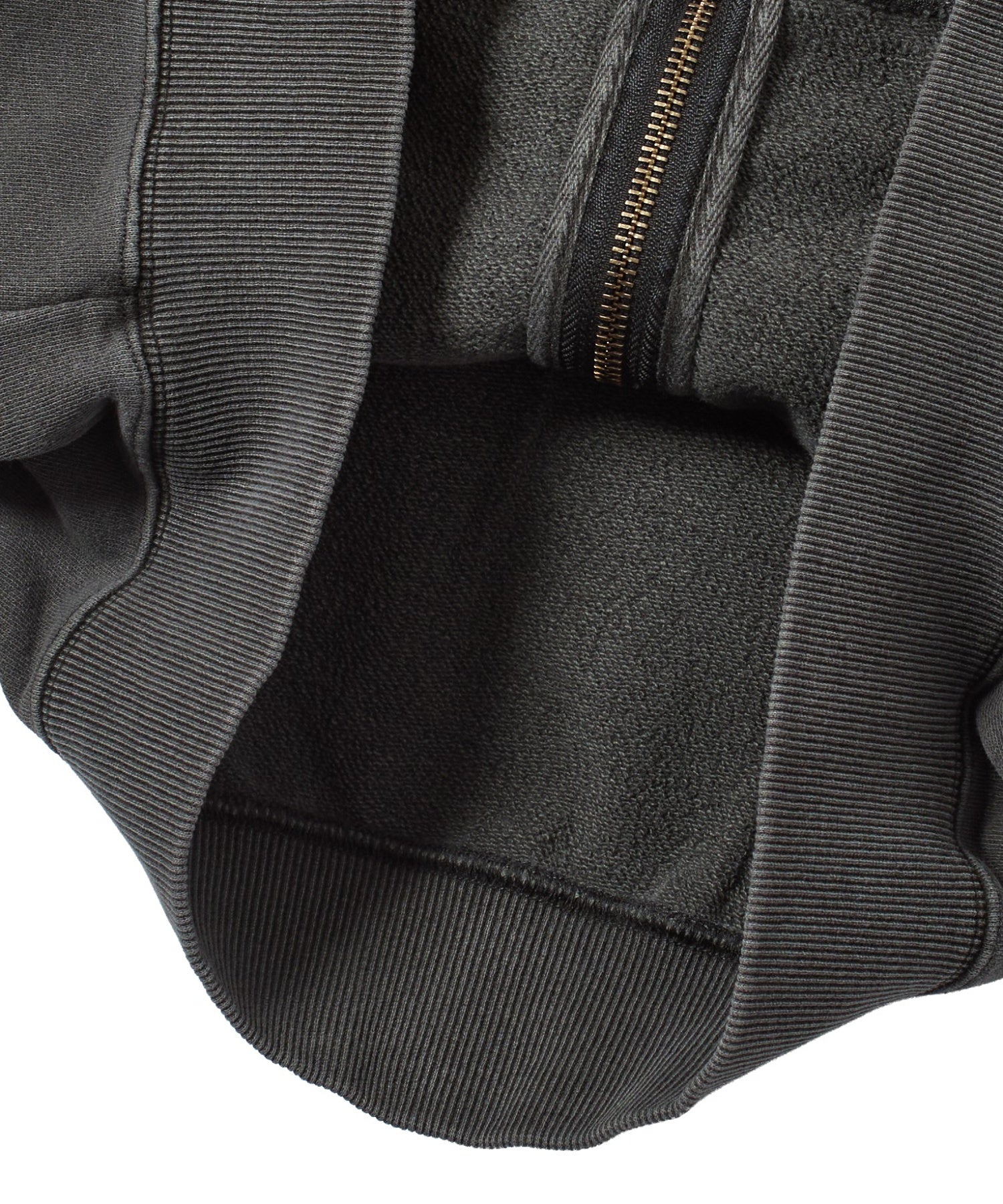 FADED LOGO PRINT ZIP UP SWEAT HOODIE