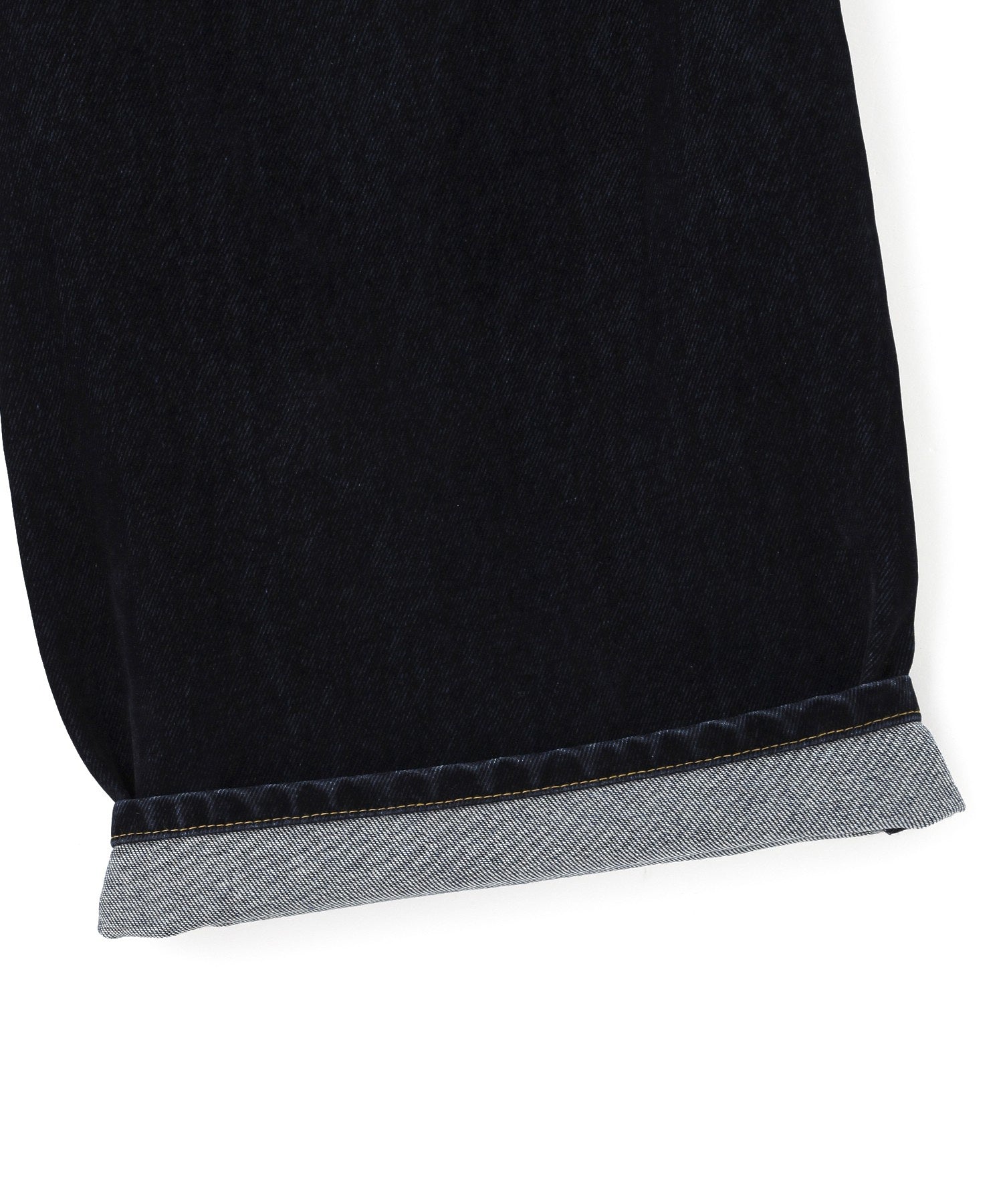 FLOCKED DENIM FLARE PANTS