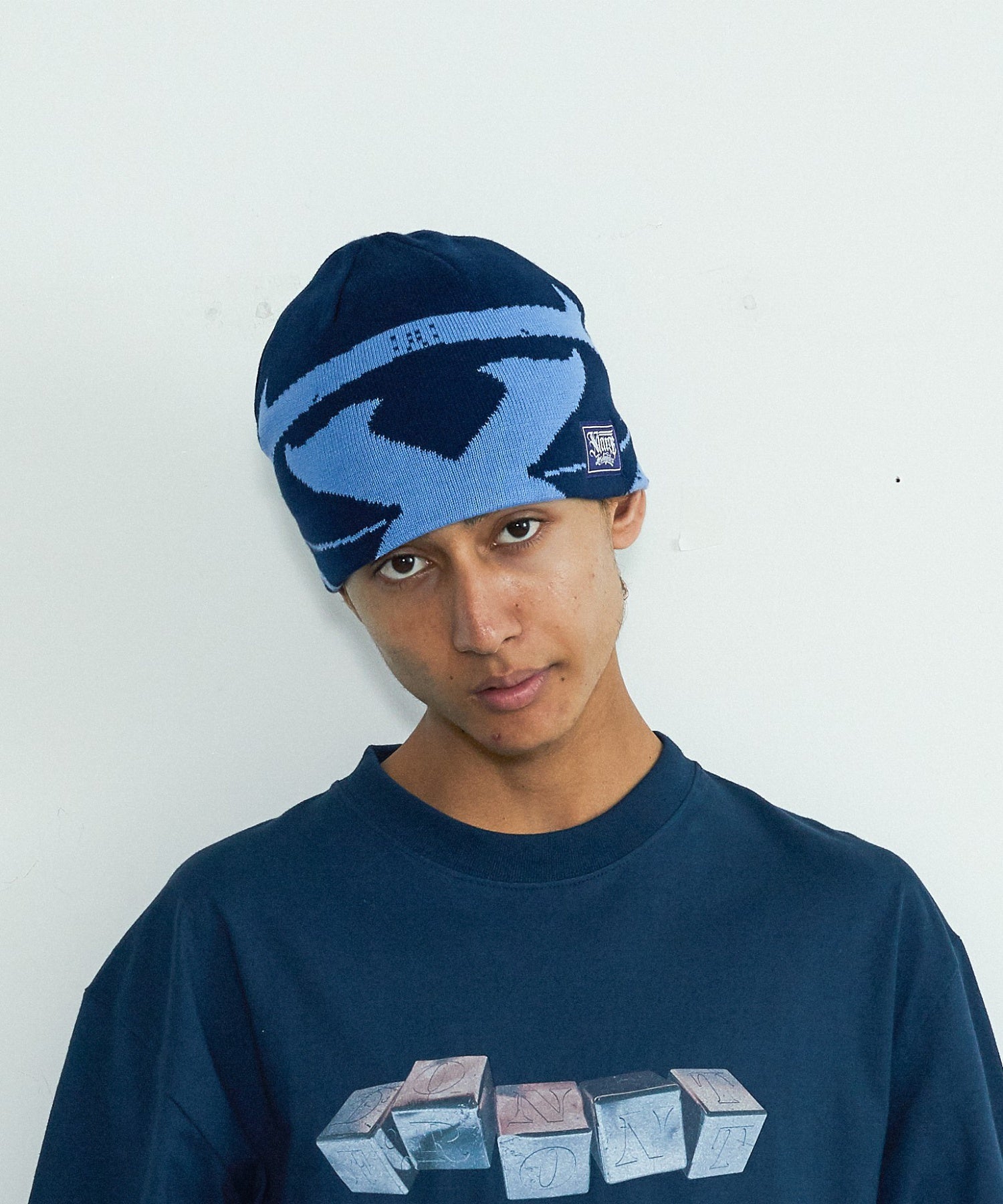 X MONSTER LOGO BEANIE