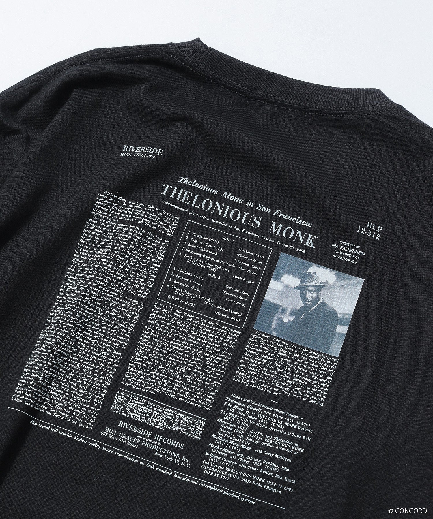 THELONIOUS MONK ALONE IN SAN FRANCISCO L/S TEE