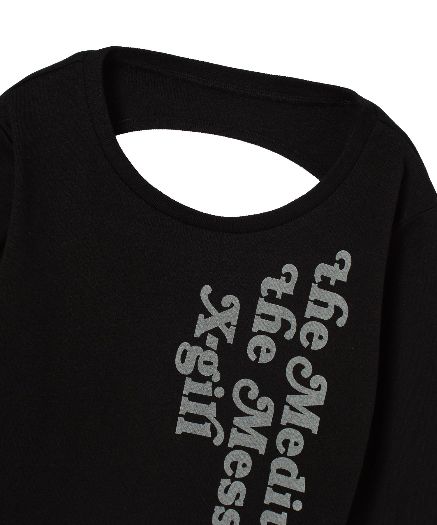 BACK SLIT COMPACT L/S TOP