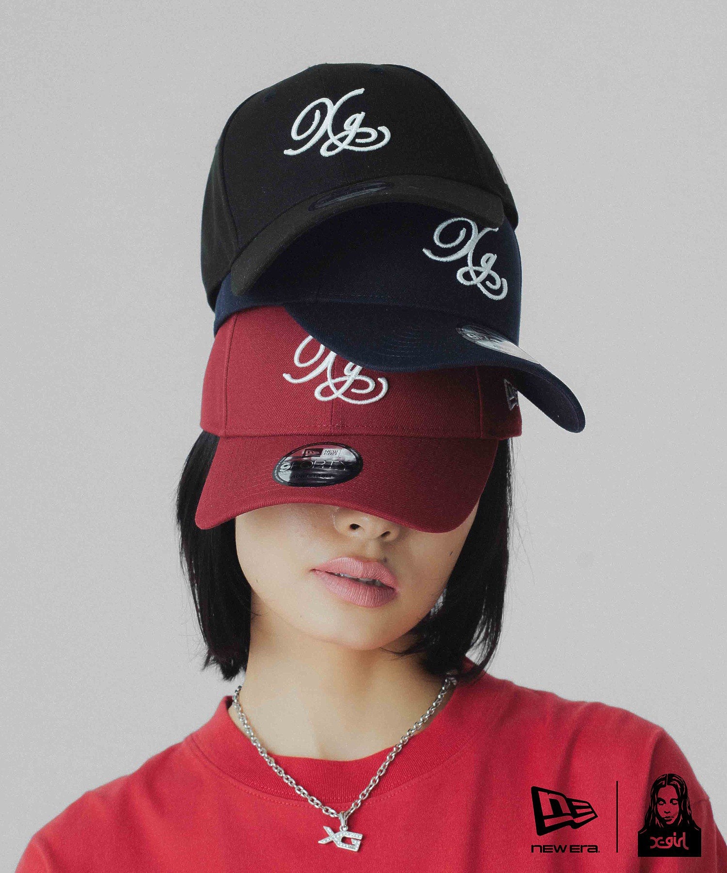 X-girl × NEW ERA(R) 9FORTY XG LOGO CAP