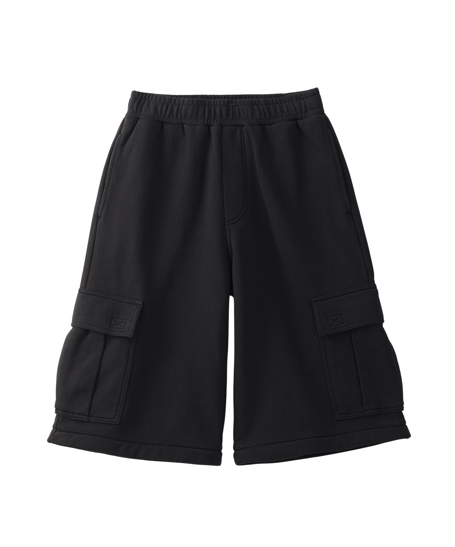2WAY WIDE LEG CARGO SWEAT PANTS