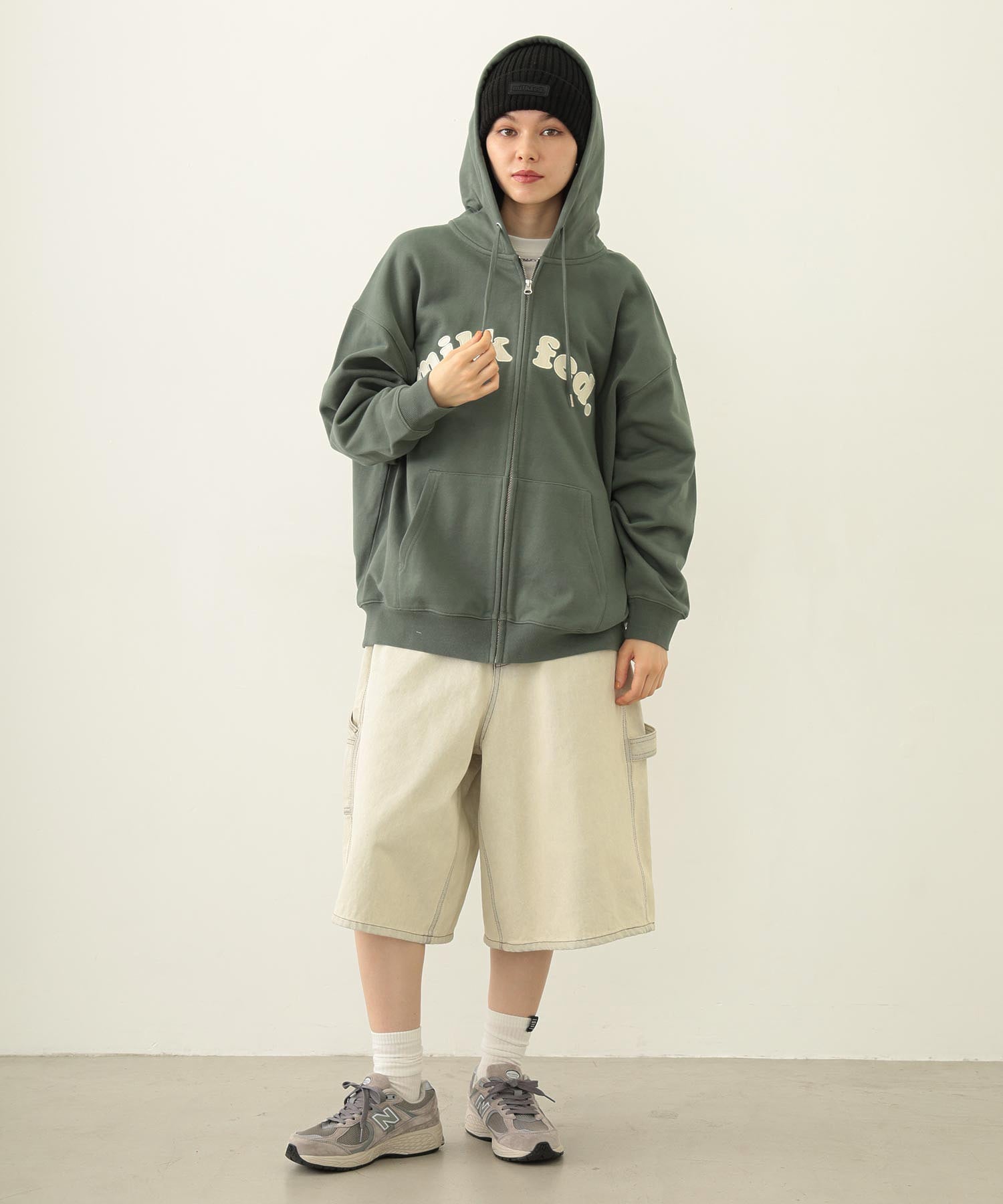RUBBER PATCH KNIT CAP
