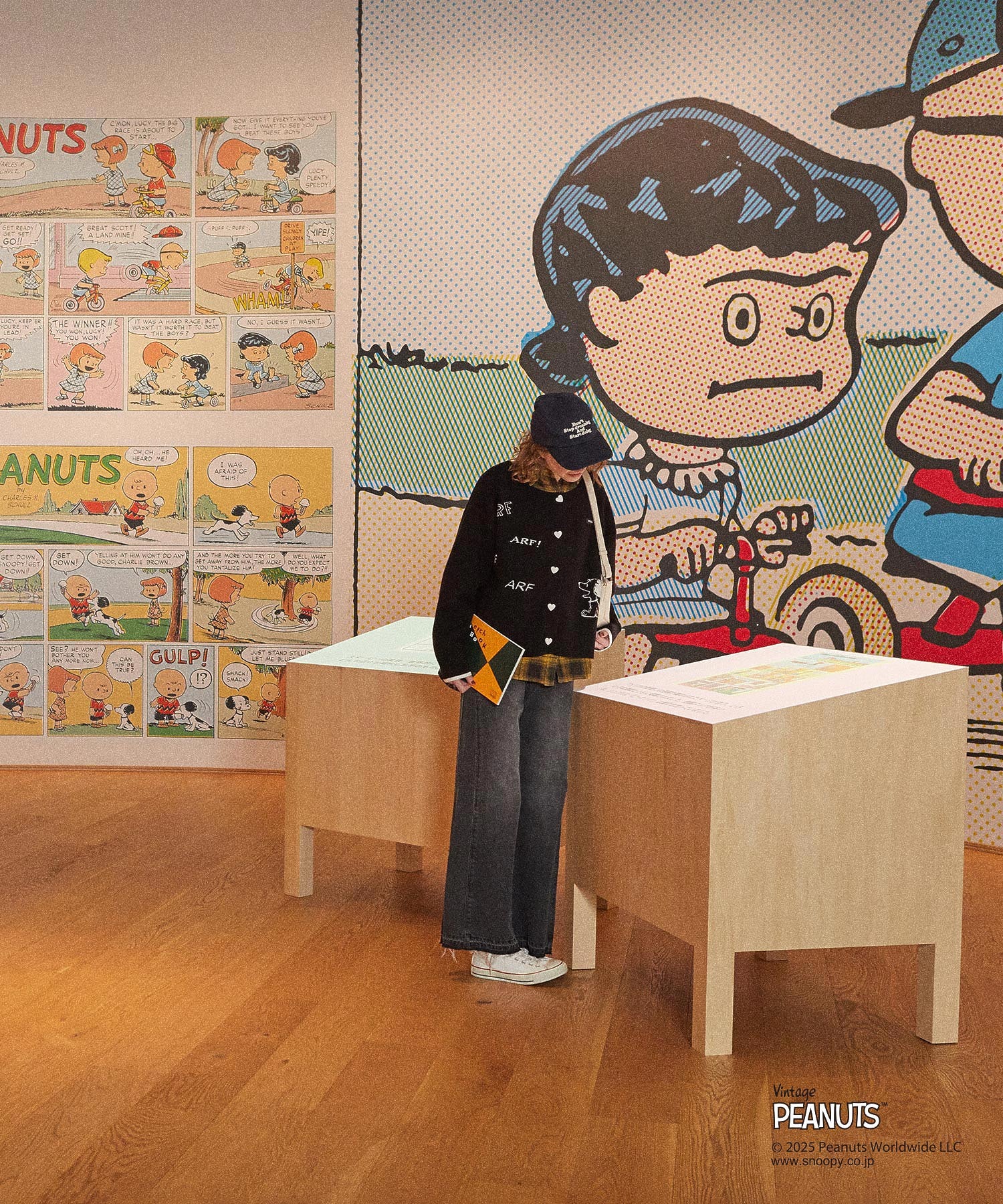 MILKFED. × PEANUTS KNIT CARDIGAN