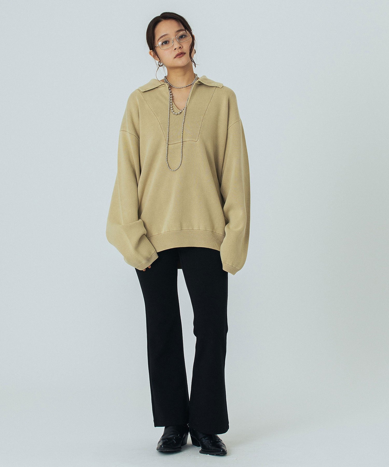 CUT FLARE PANTS