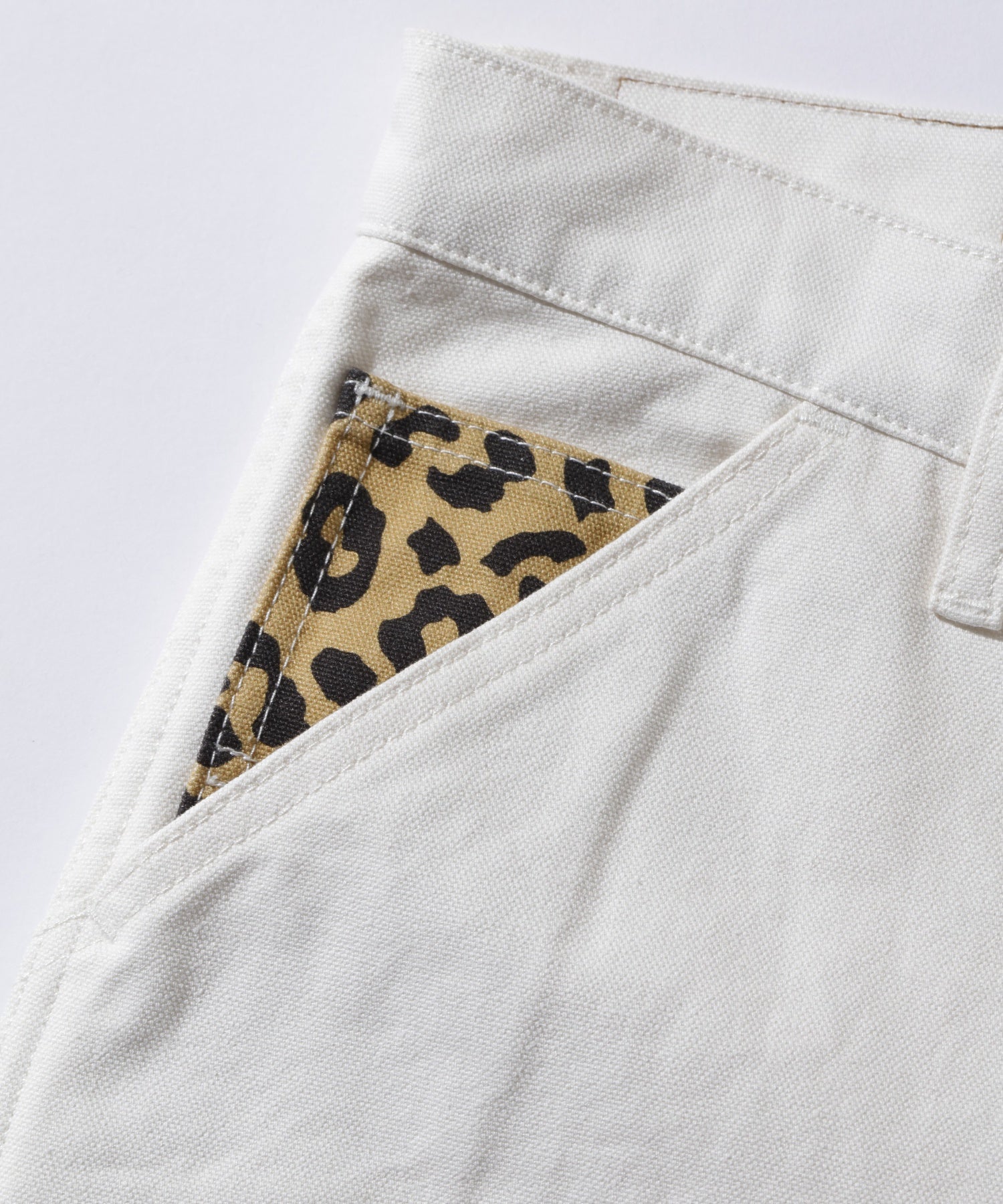 LEOPARD POCKET PAINTER PANTS