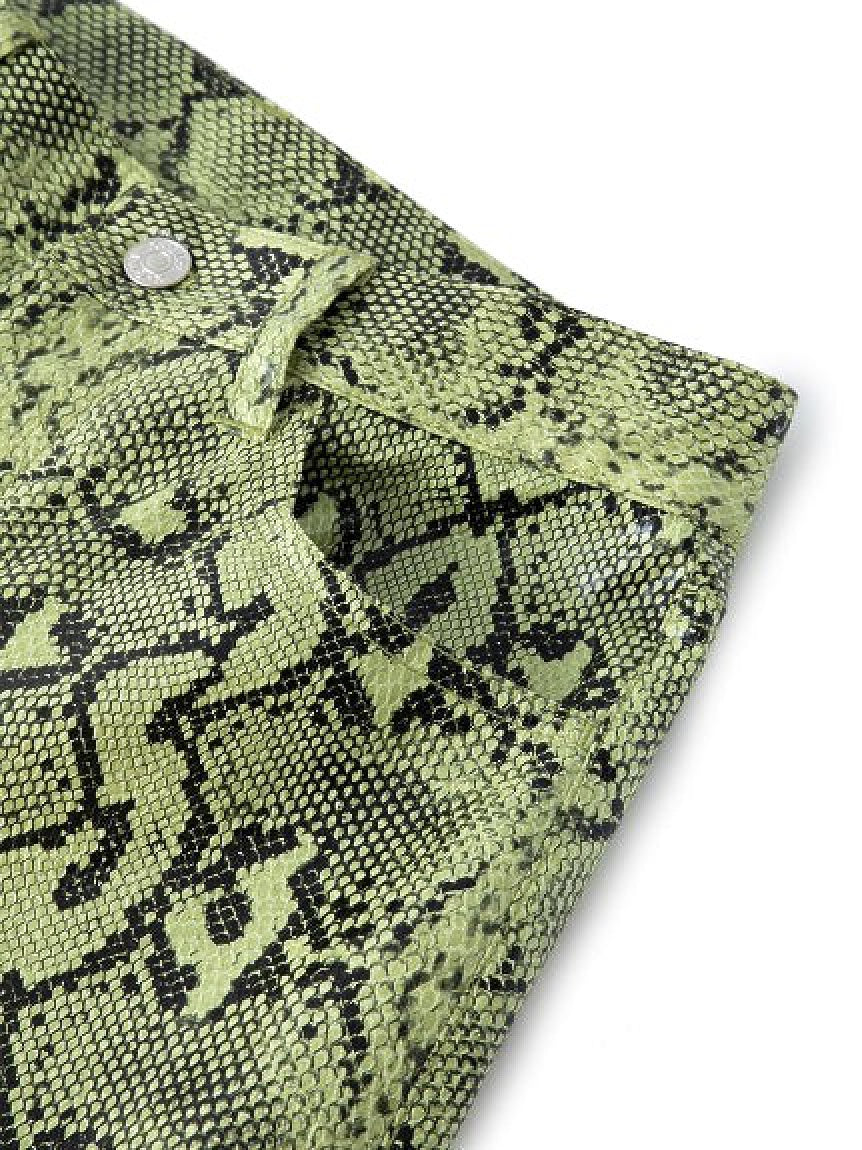 SNAKE PATTERN FLARE PANTS X-girl