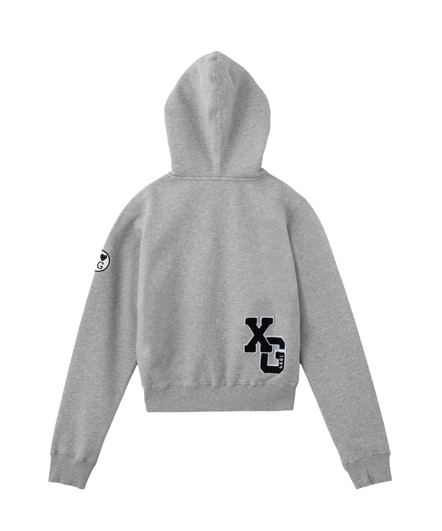 X-girl PATCHES COMPACT ZIP UP SWEAT HOODIE