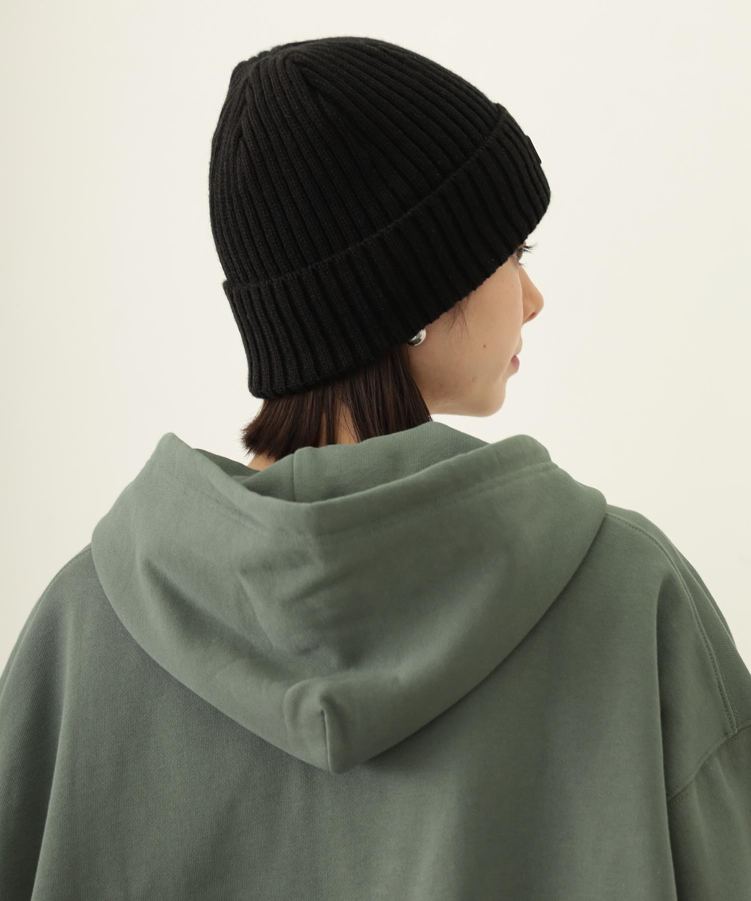 RUBBER PATCH KNIT CAP