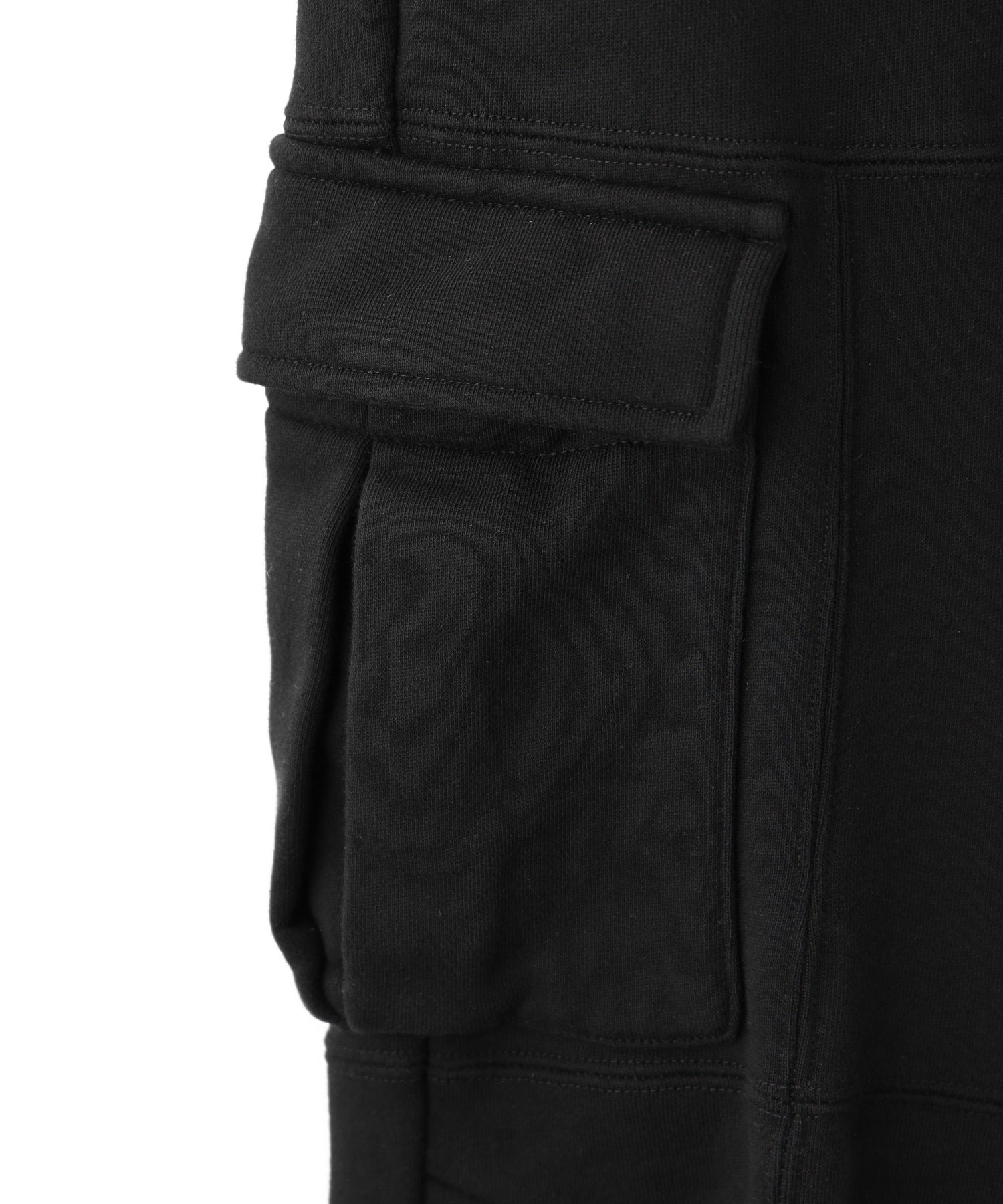 CARGO POCKET FLARE SWEAT PANTS