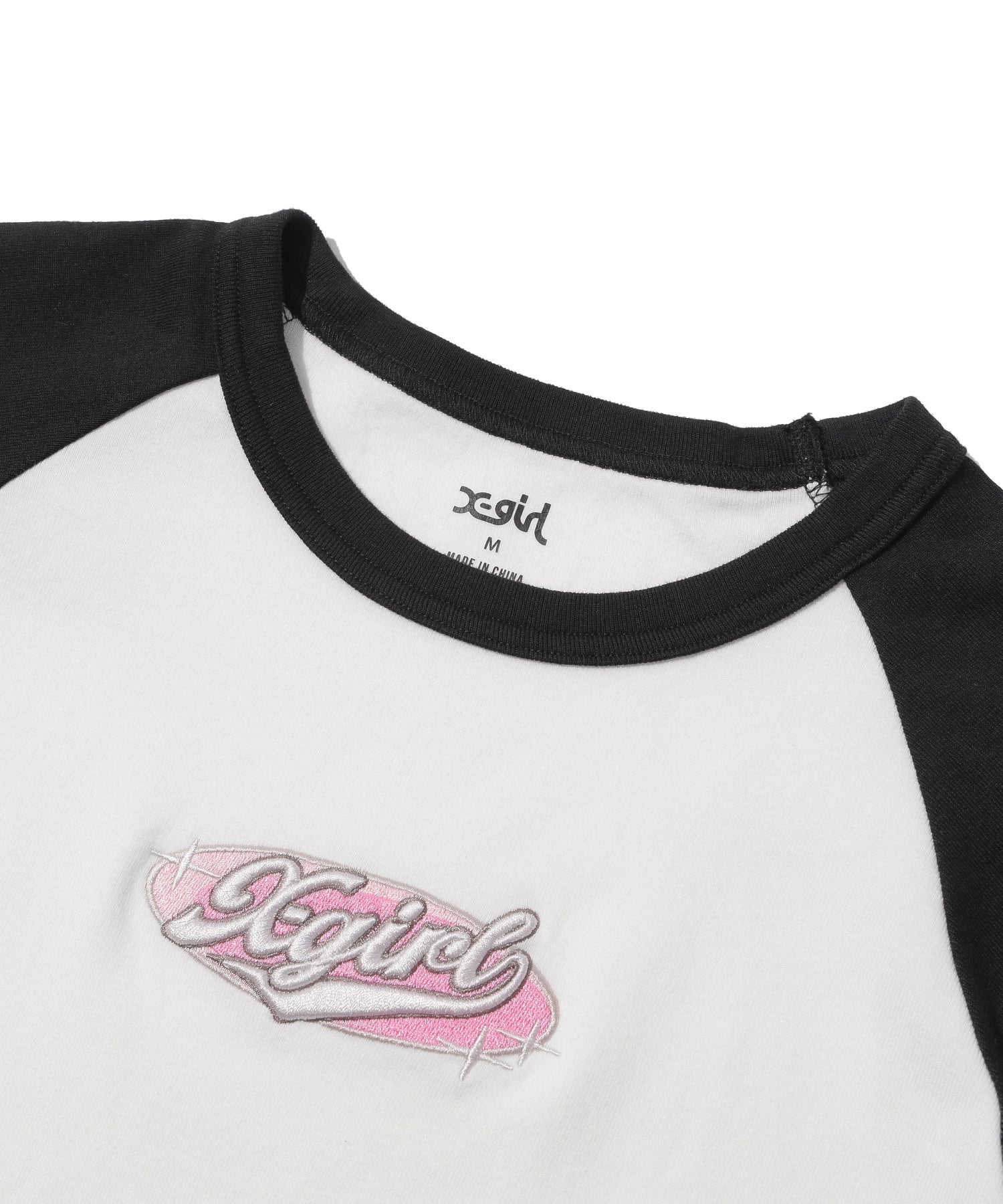 OVAL LOGO EMBROIDERY RAGLAN S/S BABY TEE