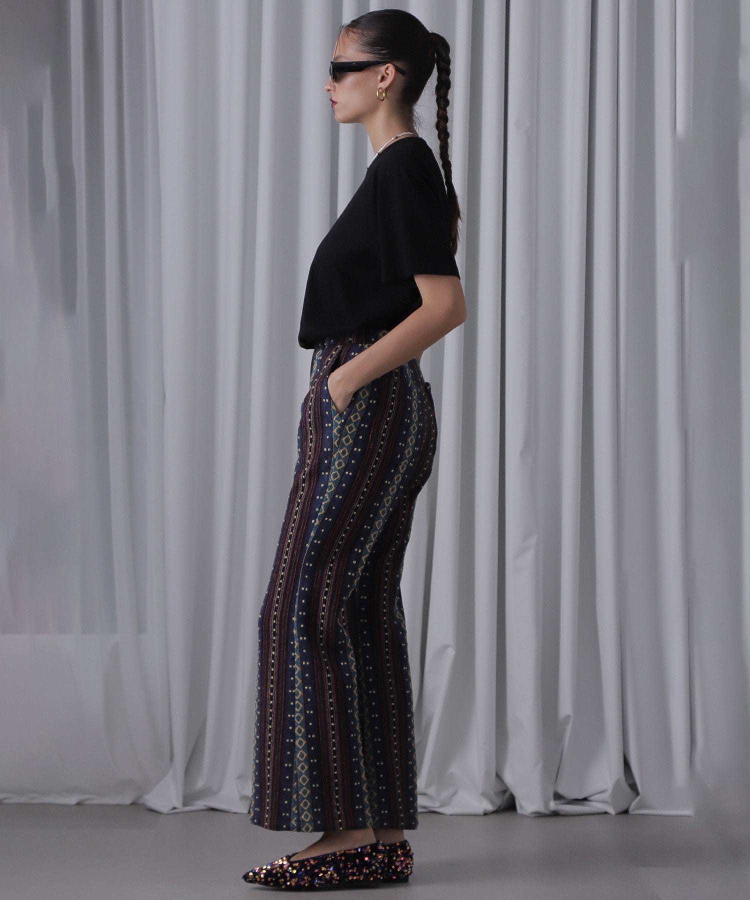 purple ROSE Tシャツ