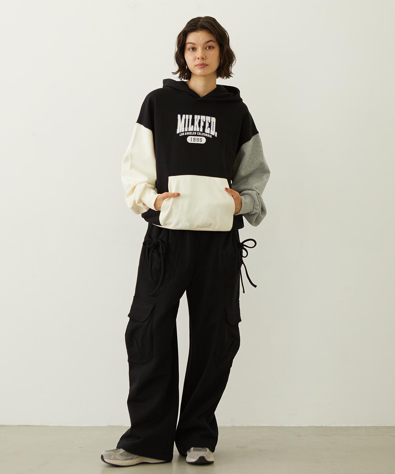 COLOR BLOCK SWEAT HOODIE