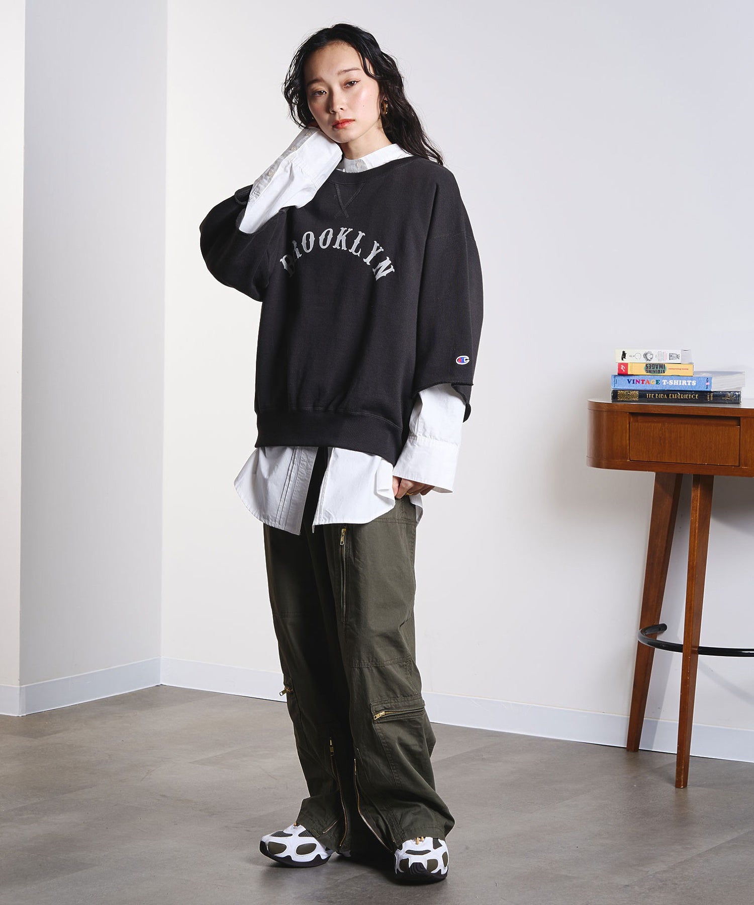 model:161cm 着用サイズ:M