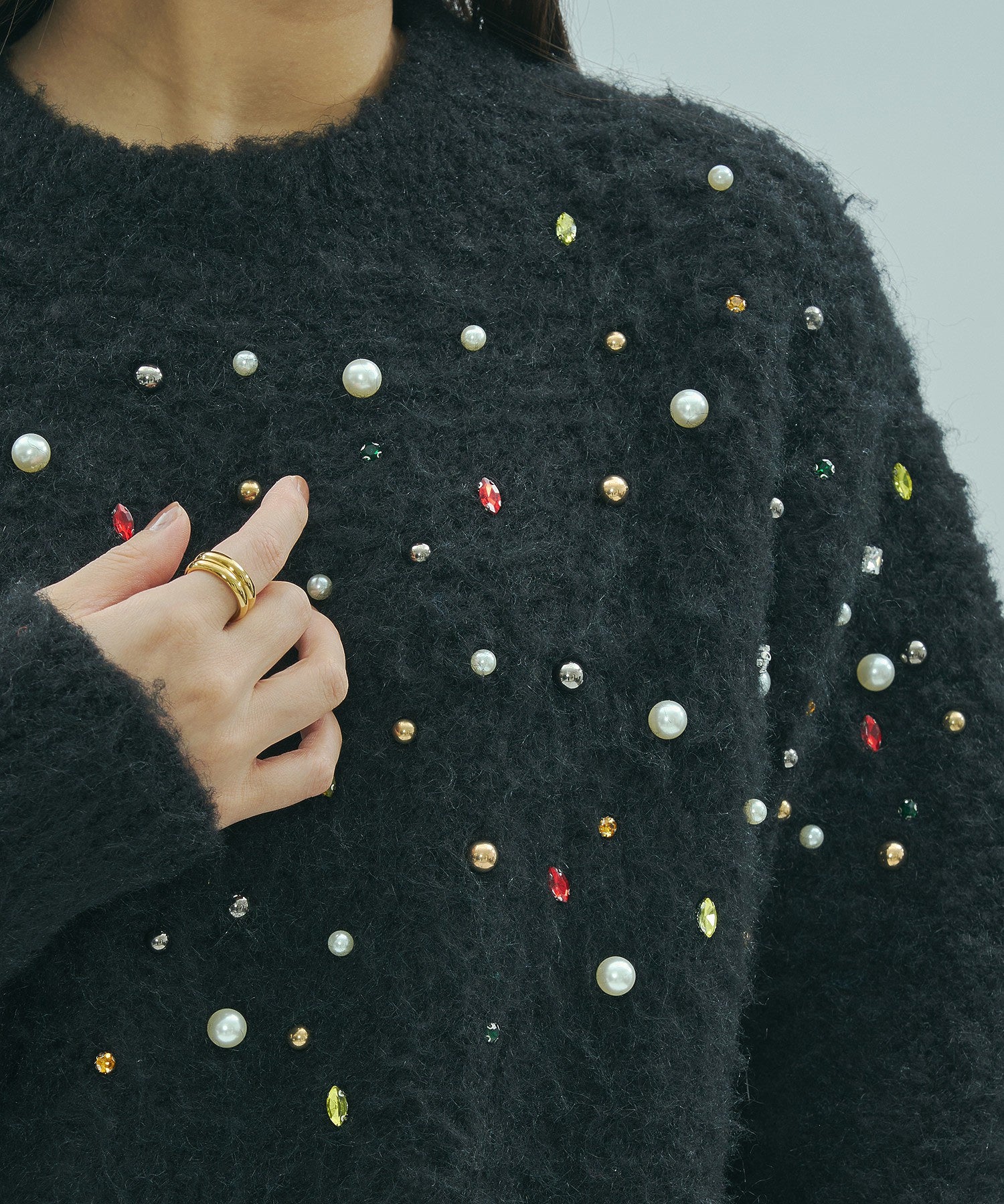 BIJOUX KNIT PULLOVER