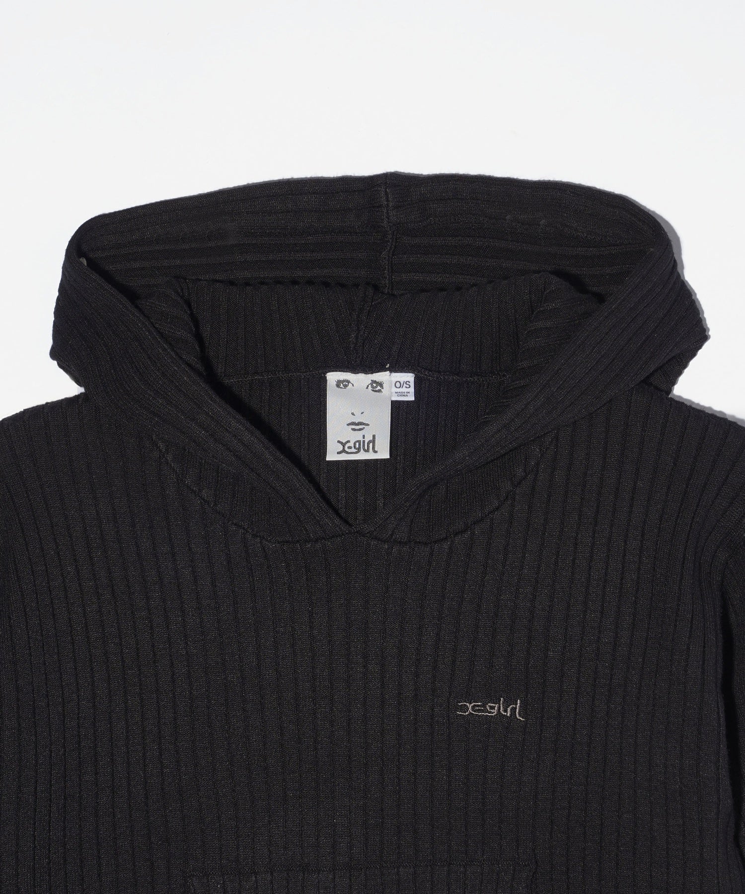 RIB KNIT HOODIE