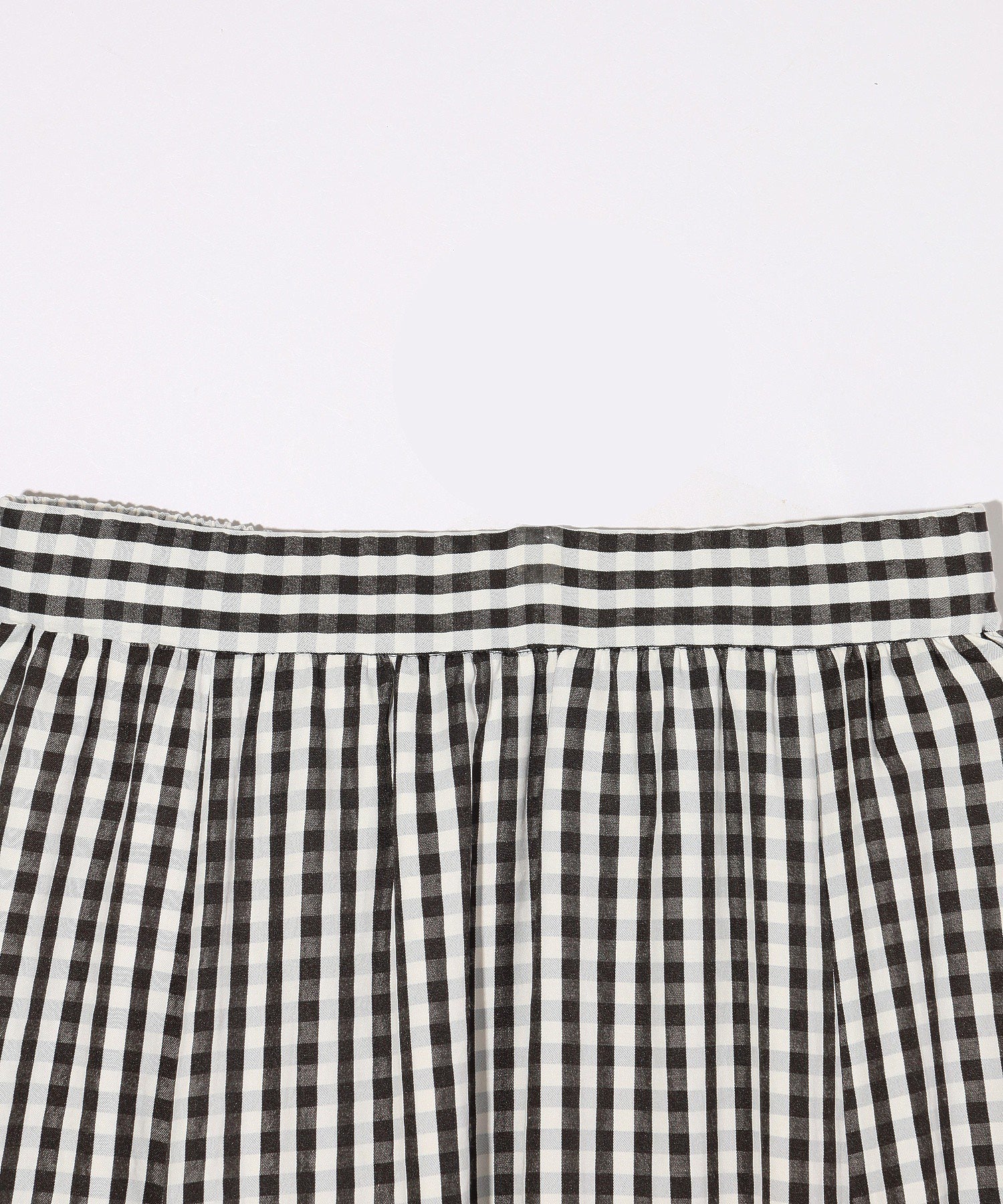 GINGHAM TIERED  SKIRT