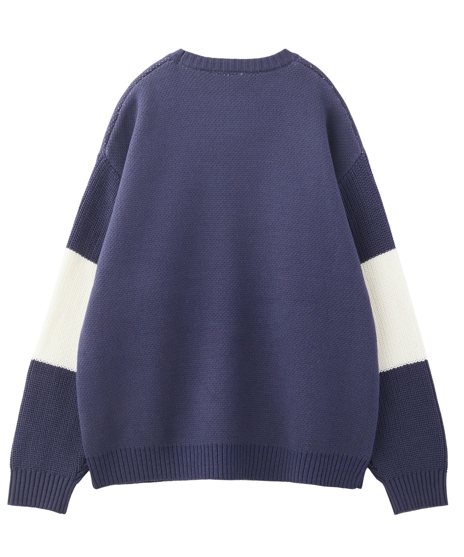 BICOLOR OVAL LOGO JACQUARD KNIT TOP