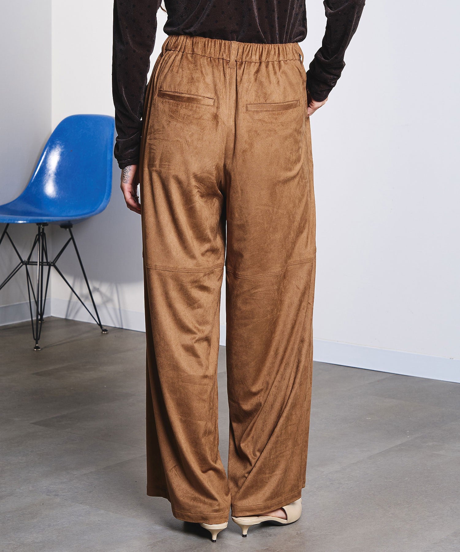 FAUX SUEDE PANTS