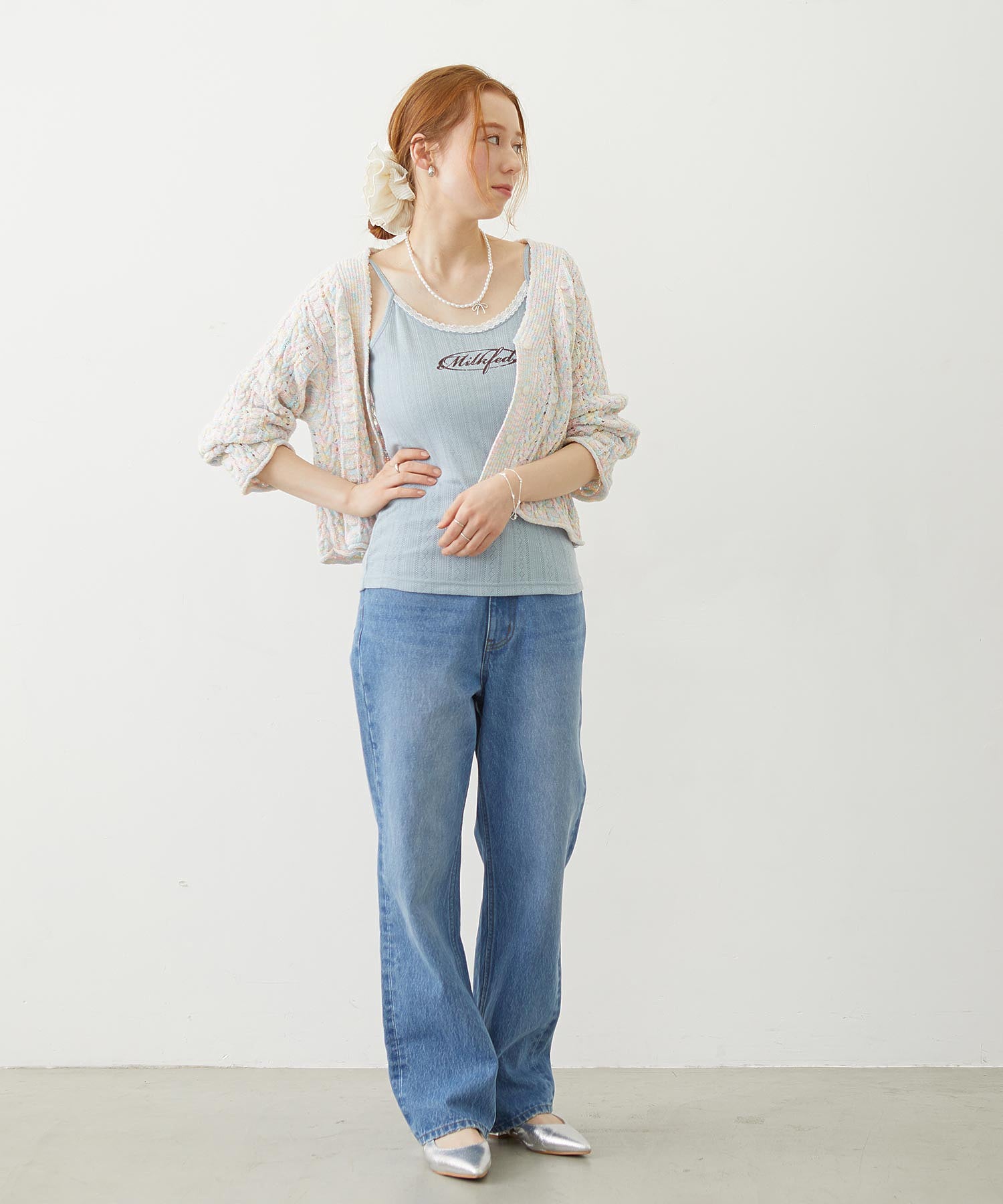 OPENWORK CABLE KNIT CARDIGAN