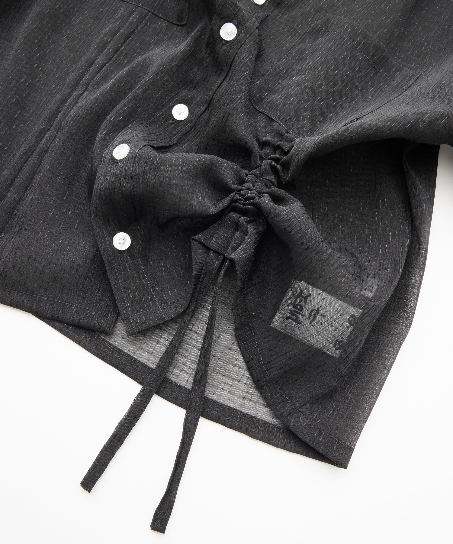 FRONT DRAWSTRING S/S SHIRT