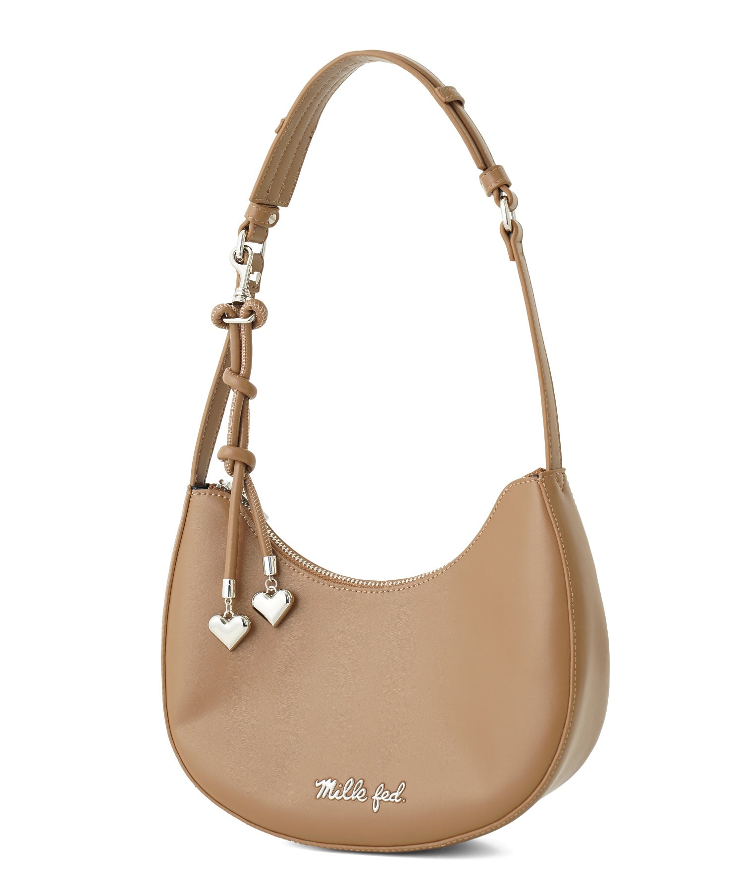 HEART CHARM ONE HANDLE BAG