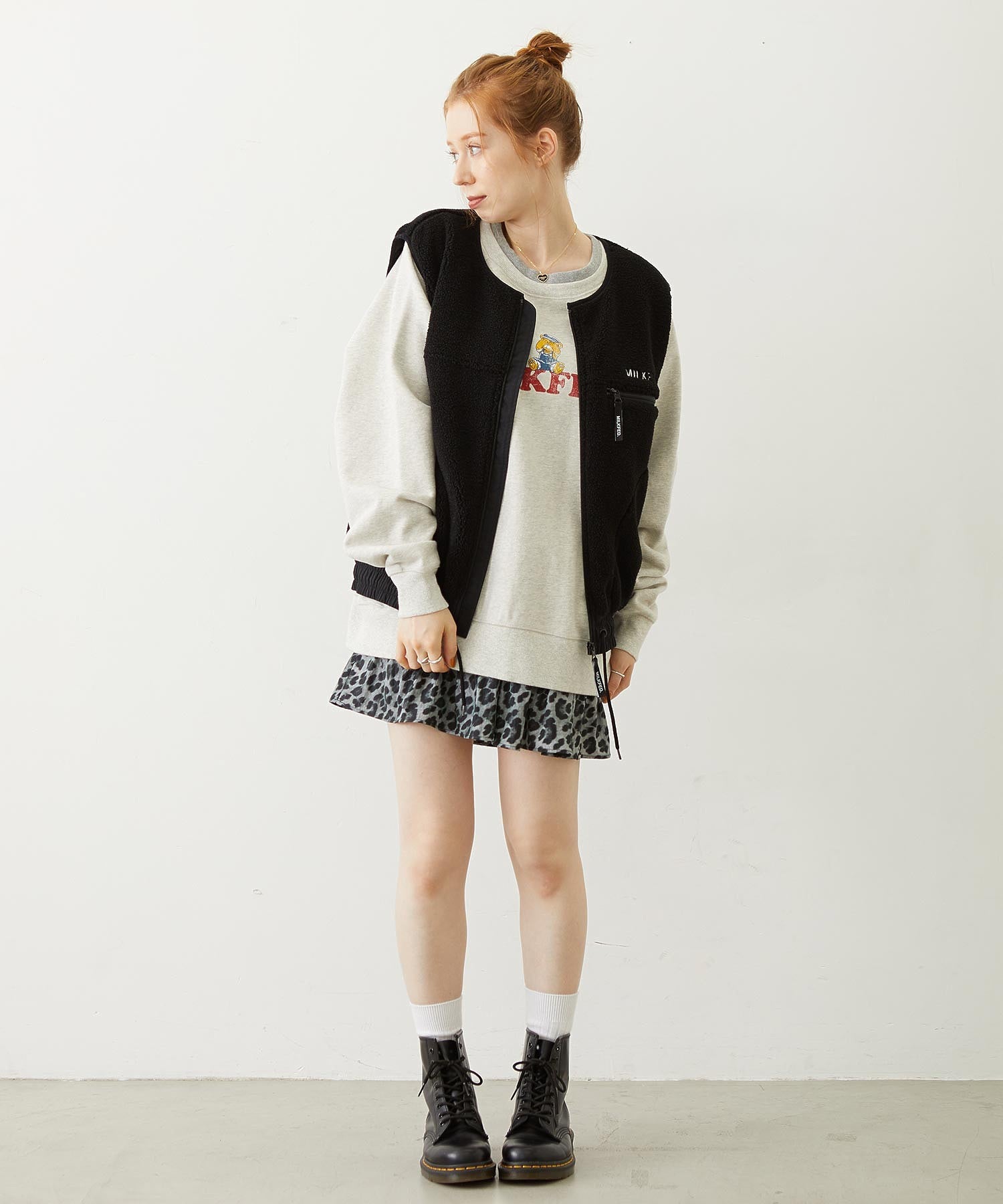 M.FEDDY DOUBLE COLLAR SWEAT TOP