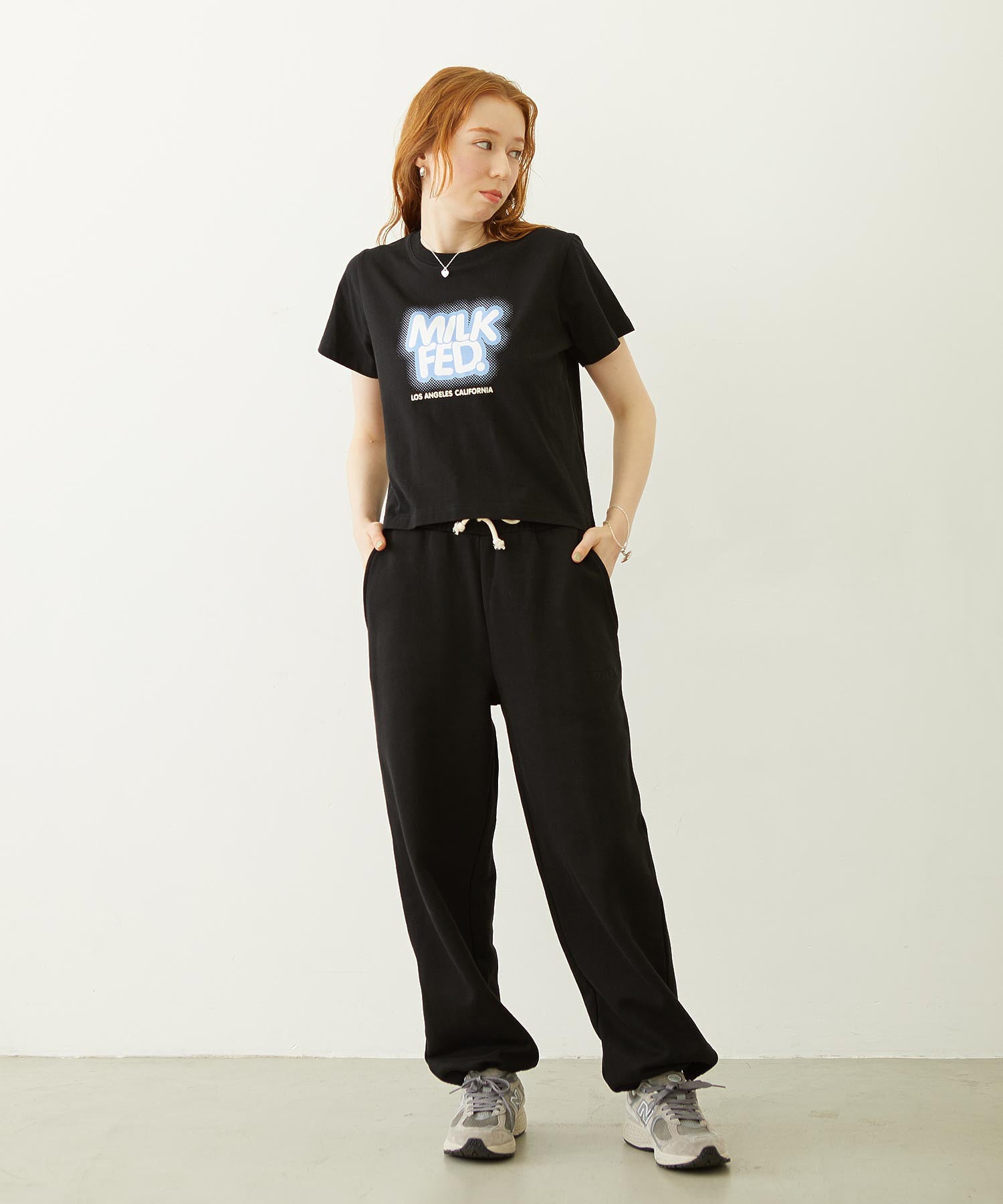 GLITTER HALFTONE LOGO COMPACT S/S TEE