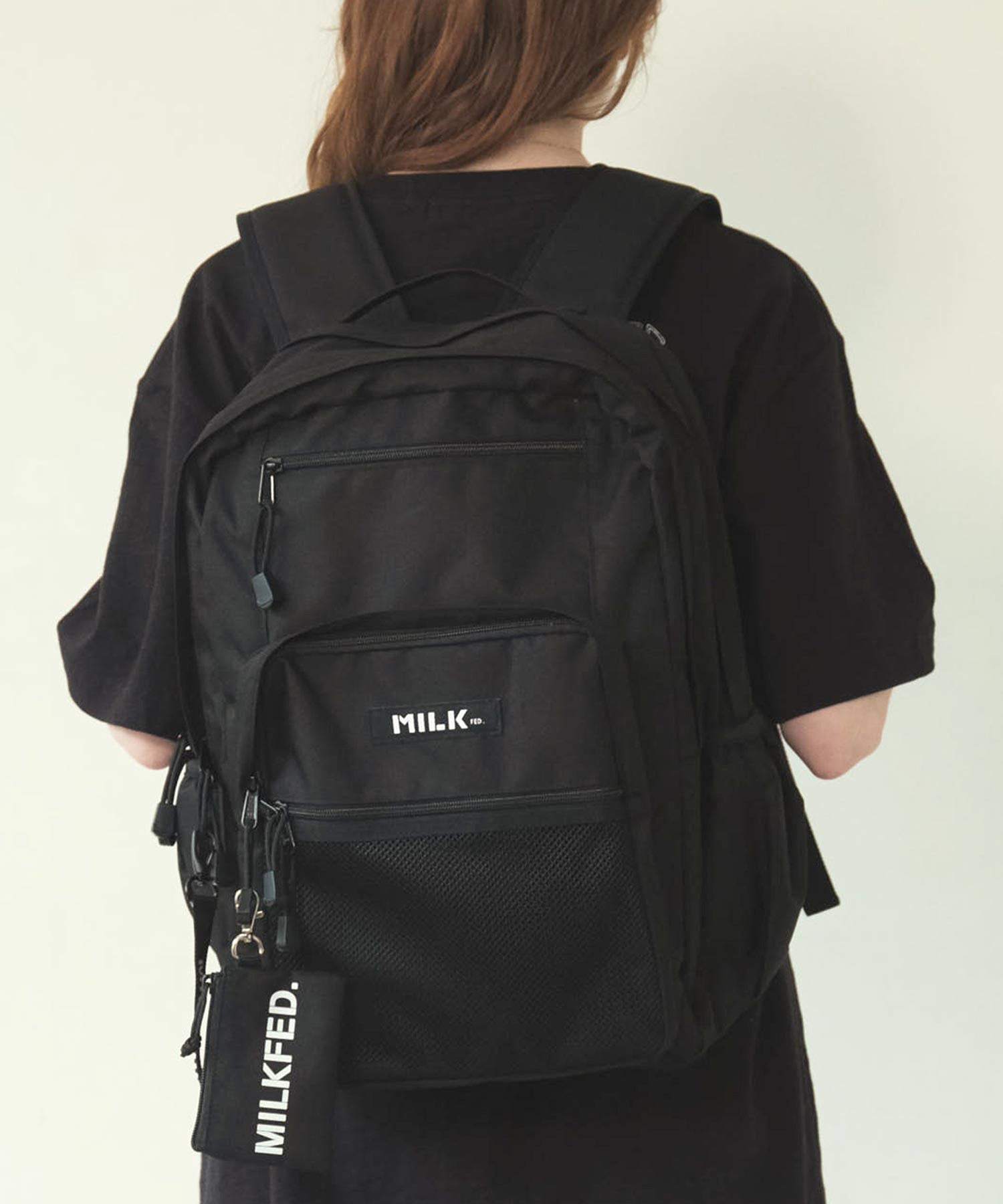 【定番】W ZIP BACKPACK MILKFED.