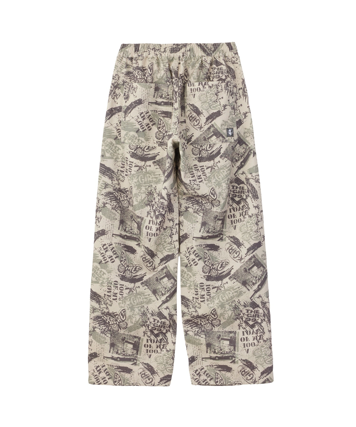 FACE LABEL POCKET EASY PANTS