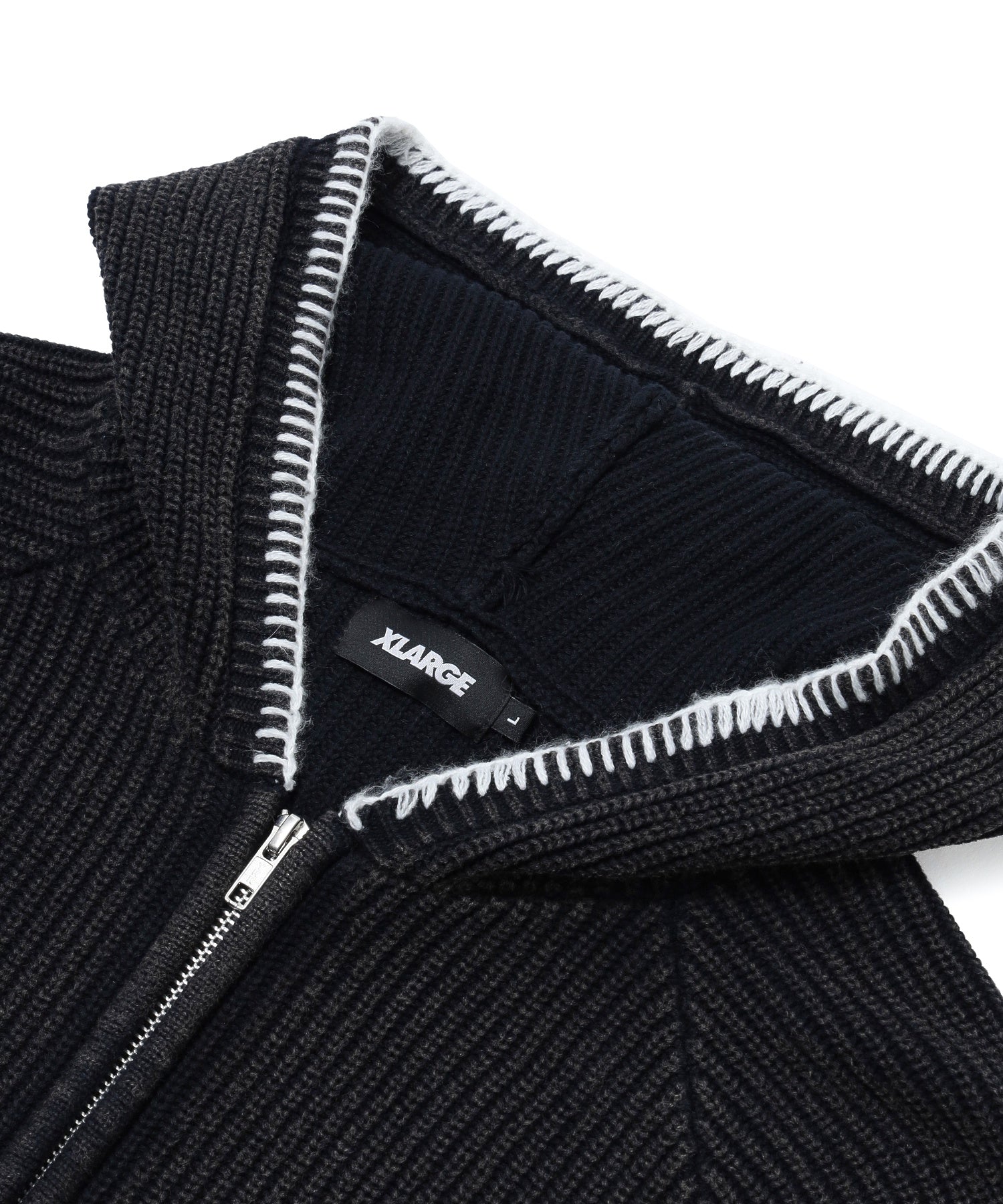 FADED ZIP HOODED SWEATER