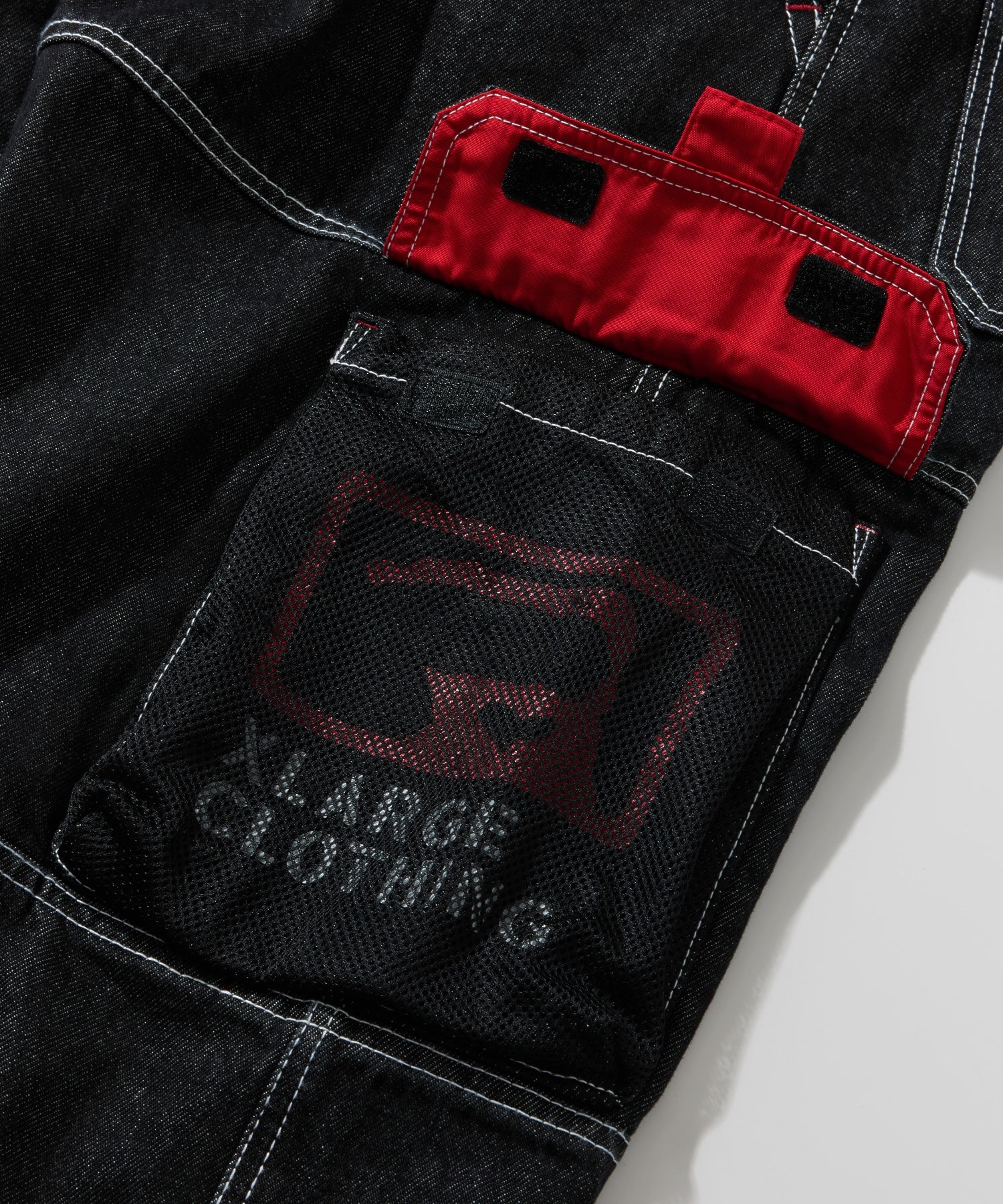 DENIM CARGO PANTS