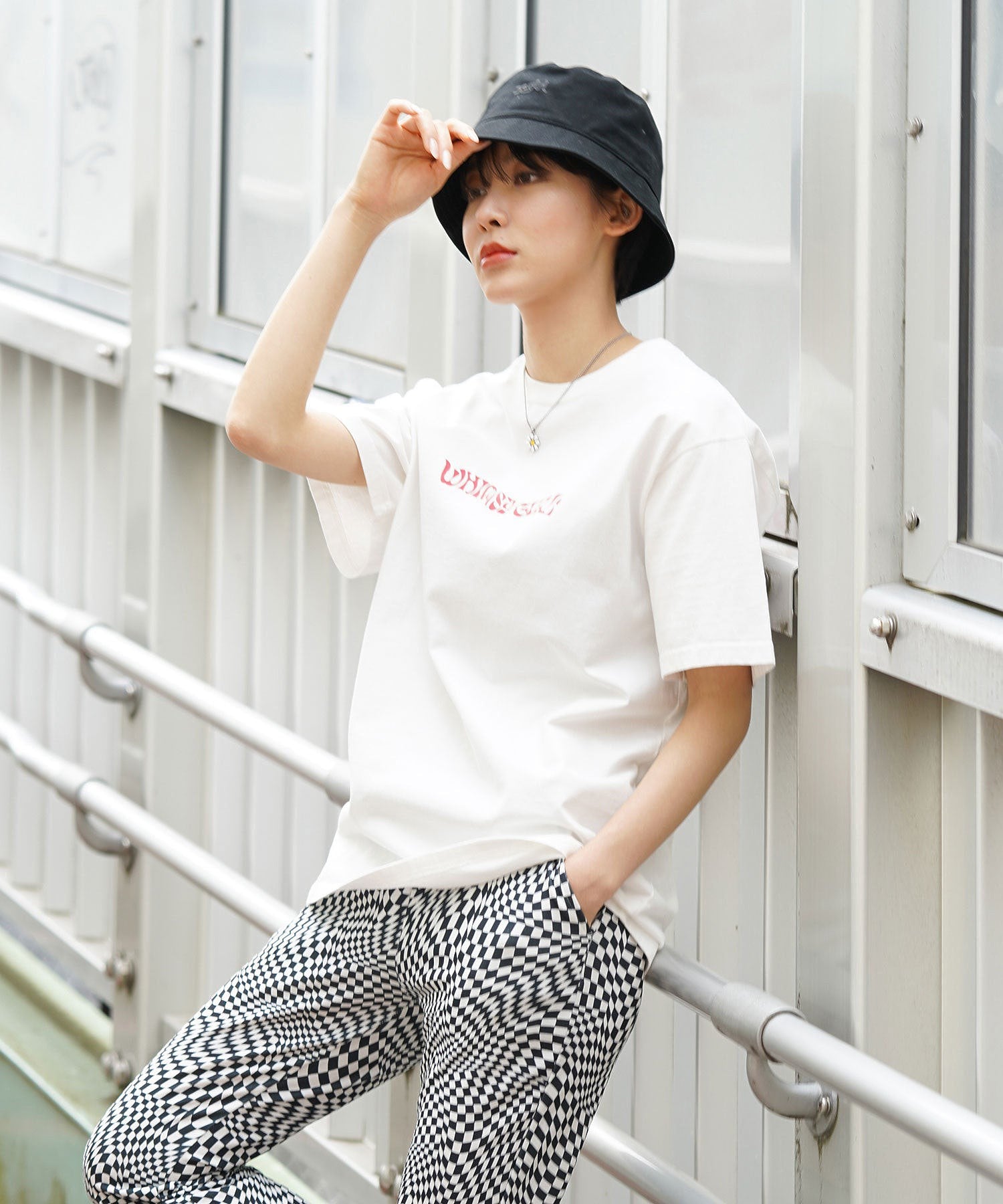 MILLS LOGO BUCKET HAT X-girl