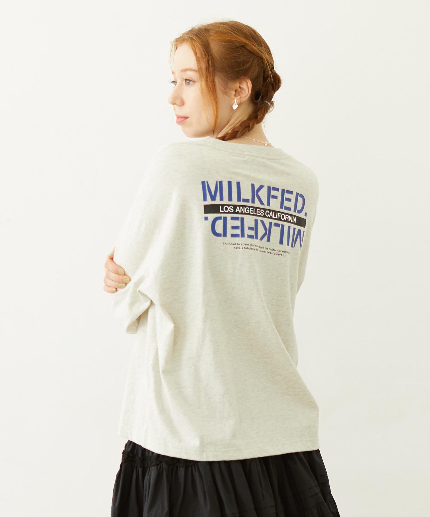 STENCIL CENTER LINE LOGO WIDE L/S TEE