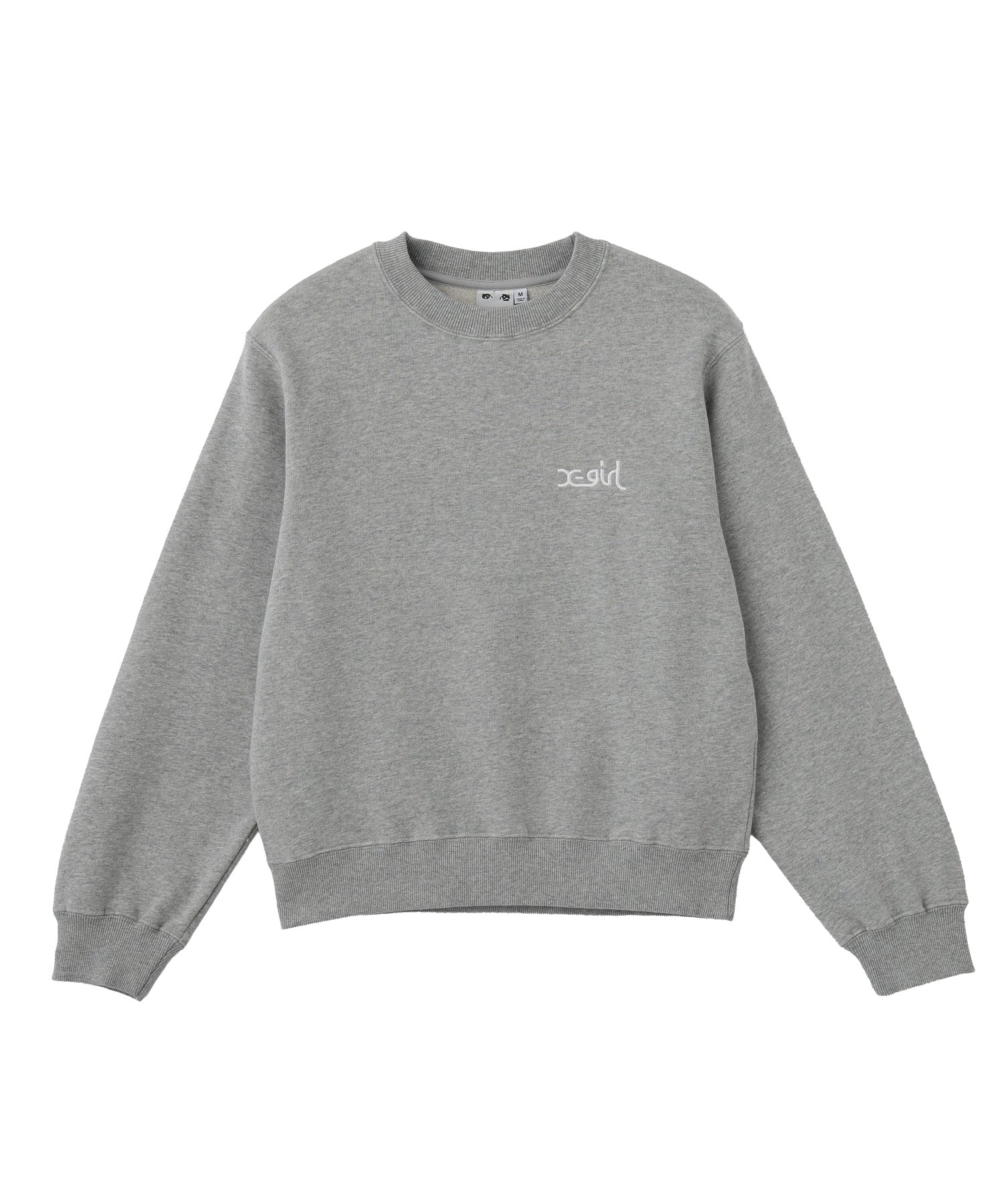 FACE IN CIRCLE LOGO PATCH CREWNECK SWEATSHIRT