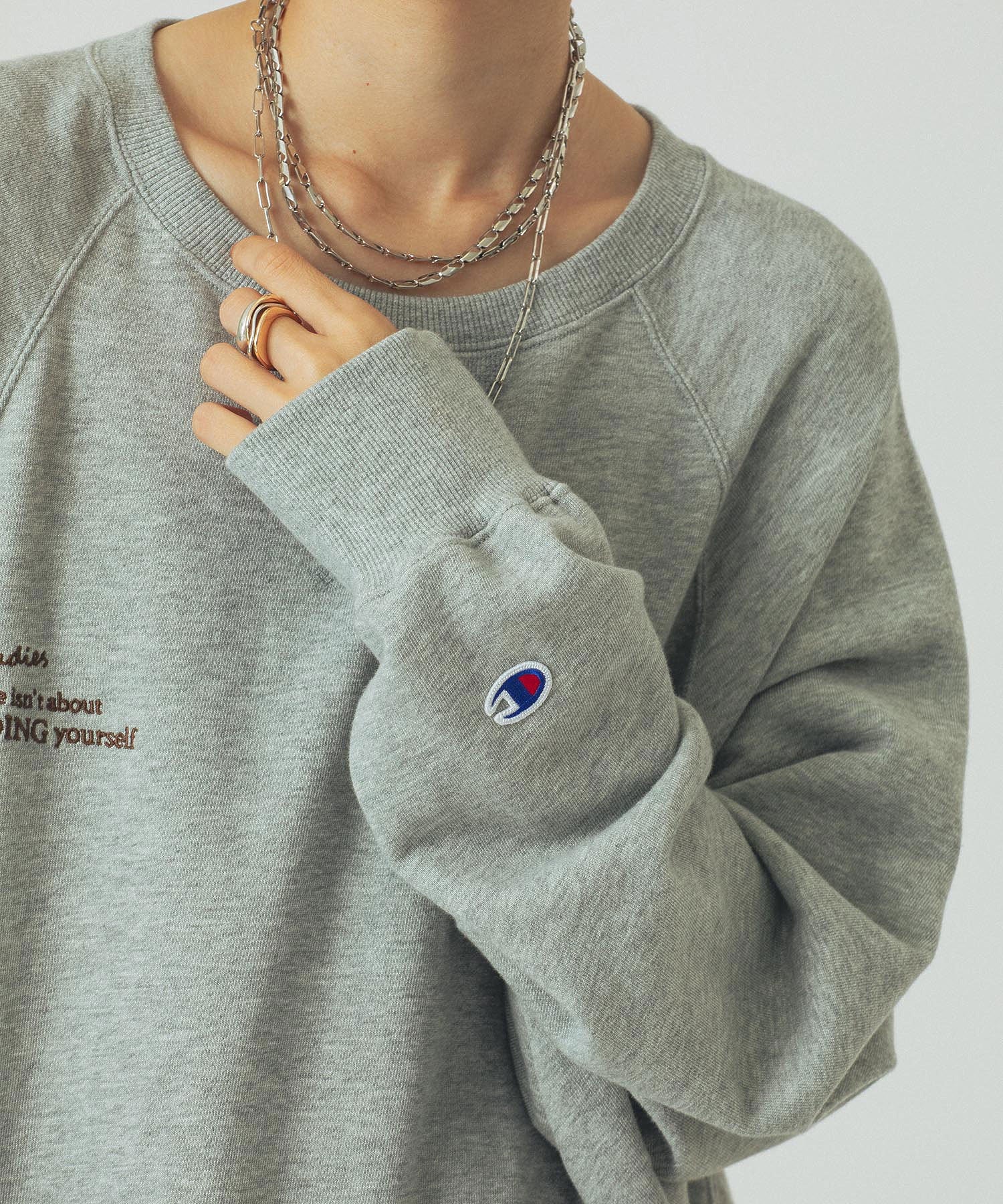 【Champion別注】ROSE BUD×Champion BIG SWEAT