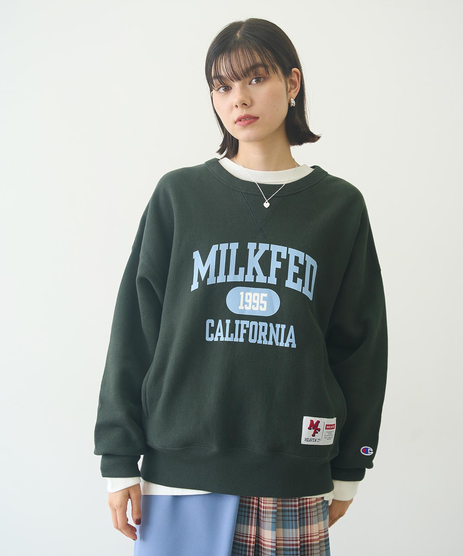 MILKFED.×CHAMPION SWEAT TOP