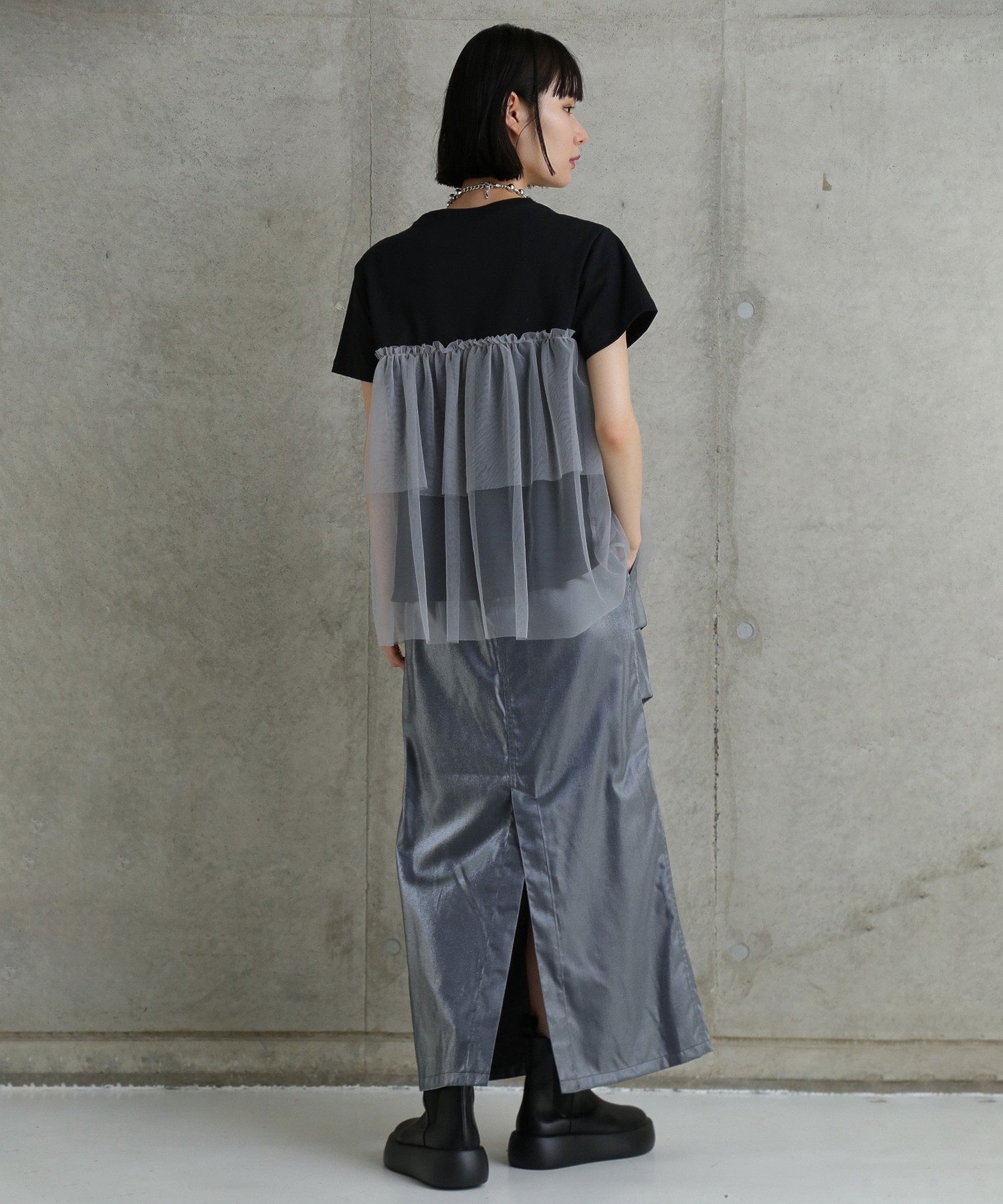 【WEB・一部店舗限定】チュールデザイントップス