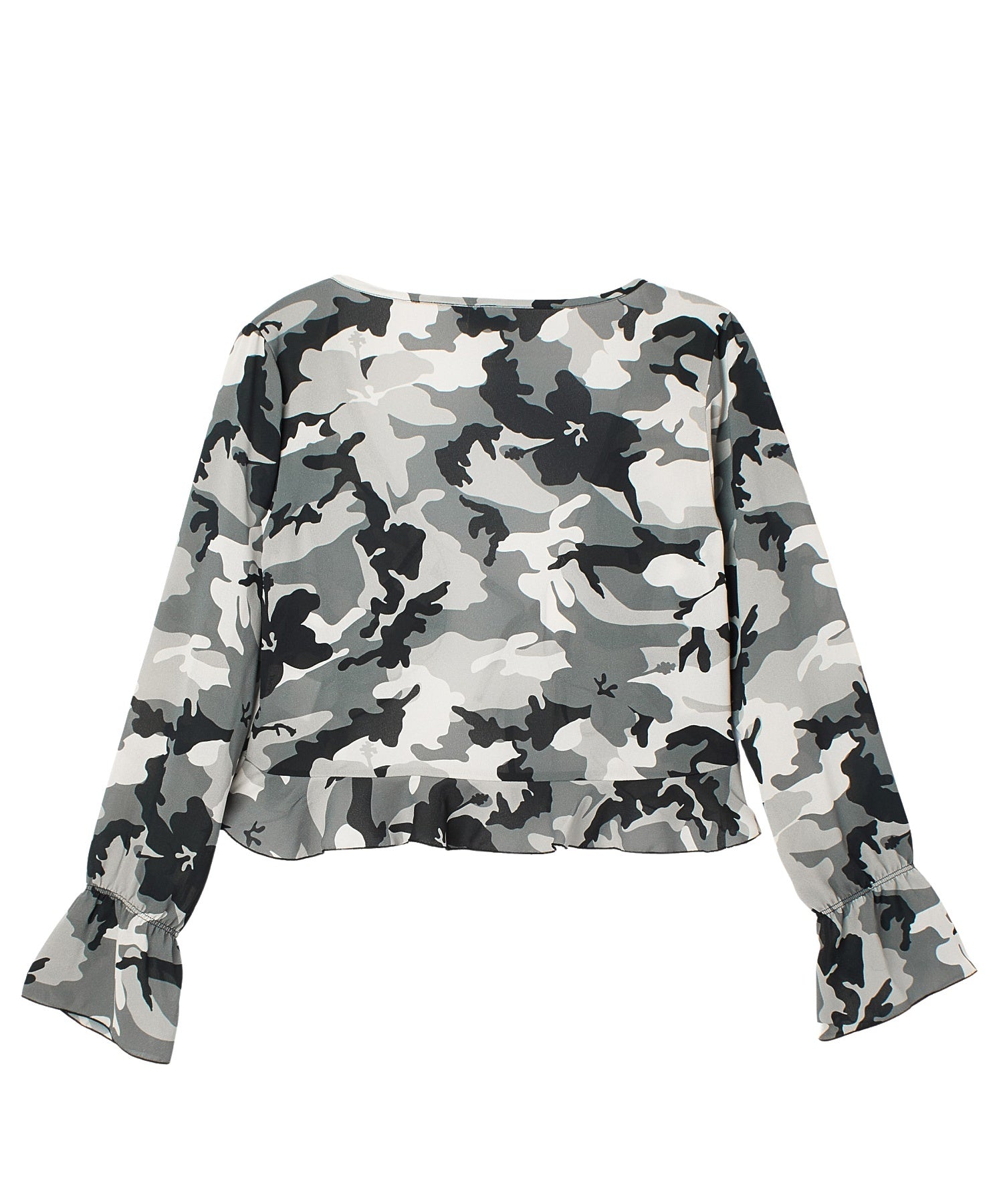 HIBISCUS CAMOUFLAGE BLOUSE