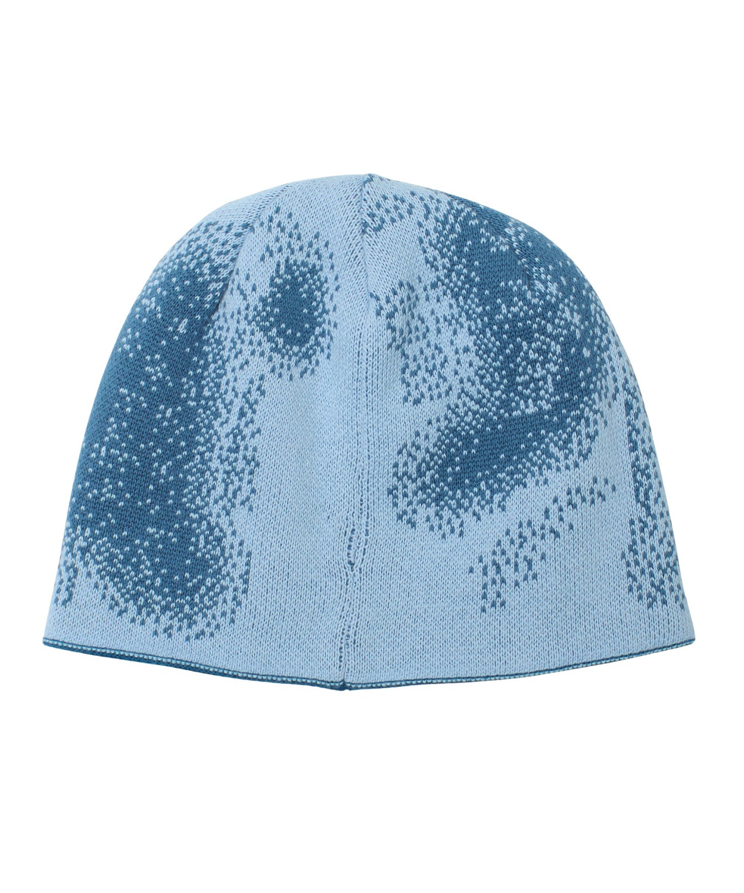 LOGO AND HAZY PATTERN REVERSIBLE BEANIE