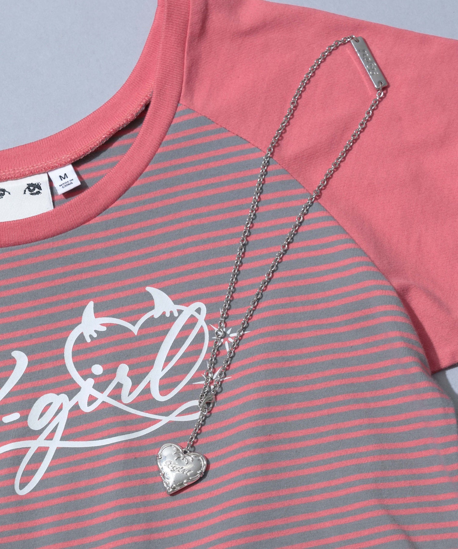2WAY PLATE AND HEART NECKLACE