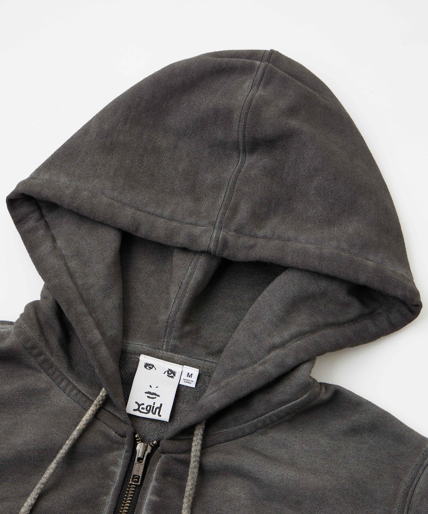 FADED COMPACT ZIP UP HOODIE