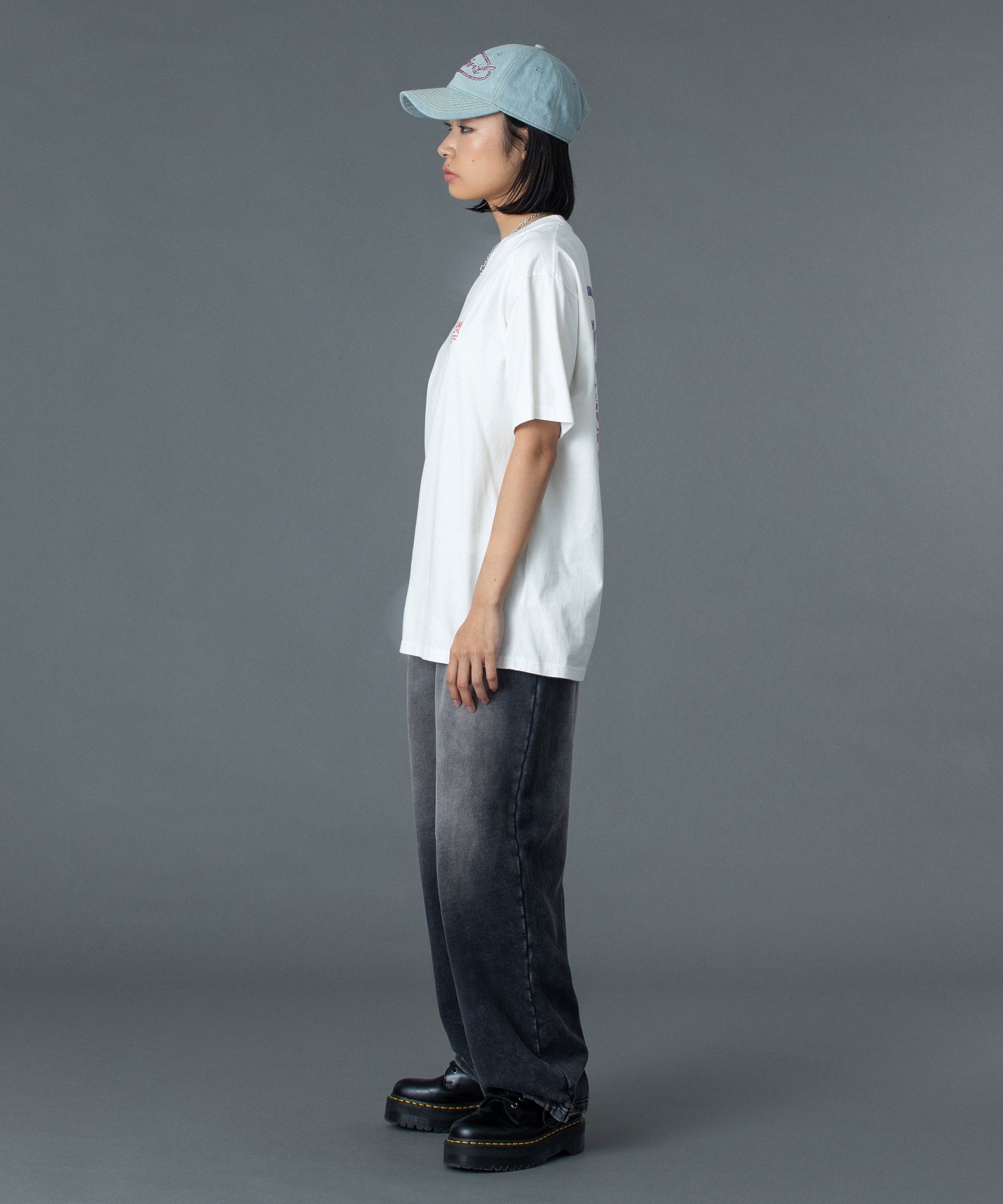 FACE LABEL WASHED SWEATPANTS