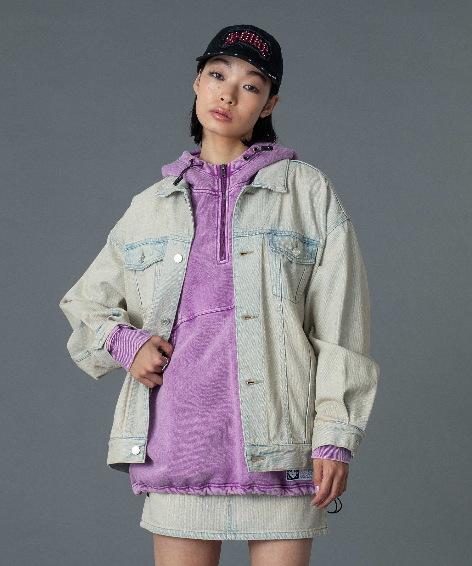 STUDDED LOGO PATCH 6PANEL CAP